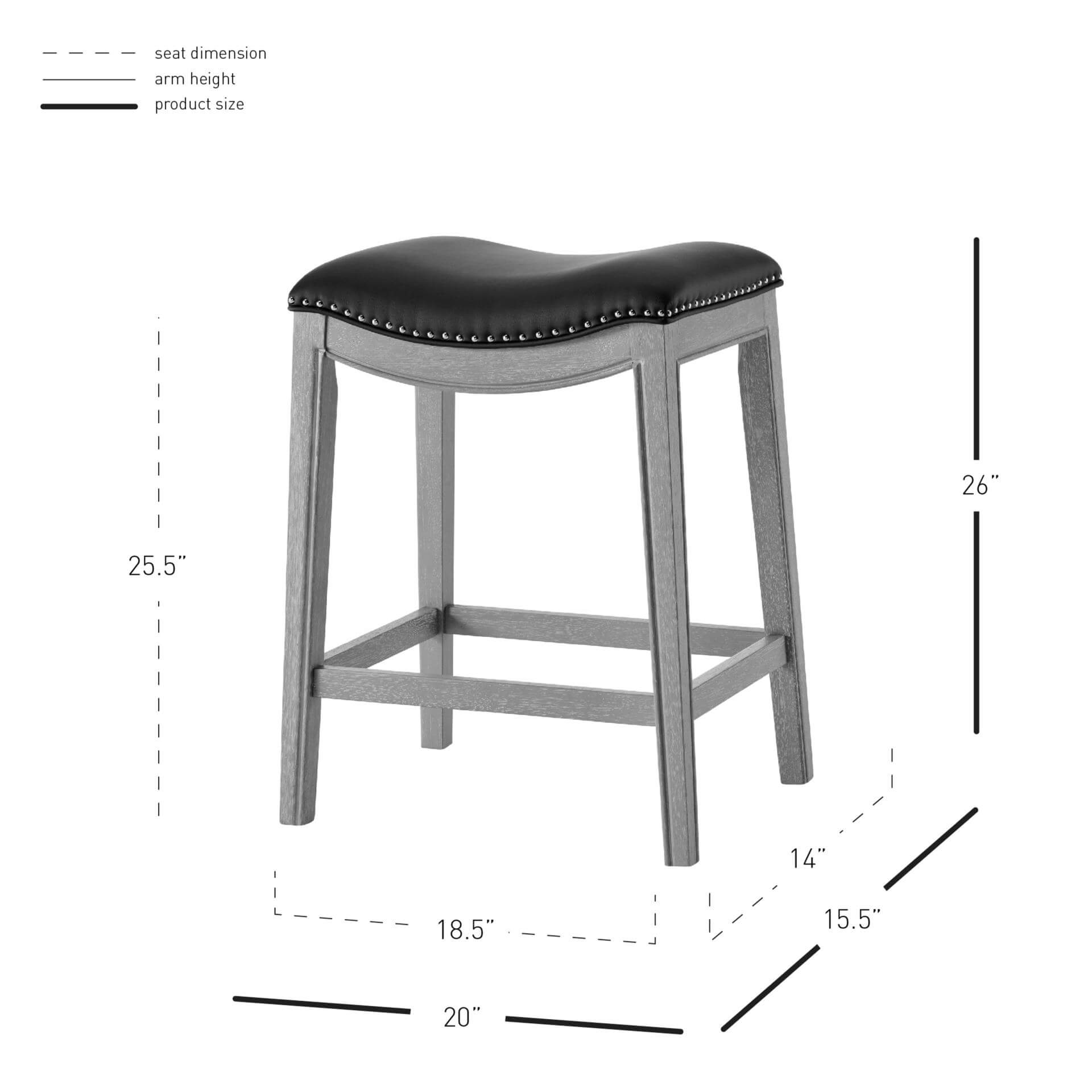 Grover KD PU Counter Stool