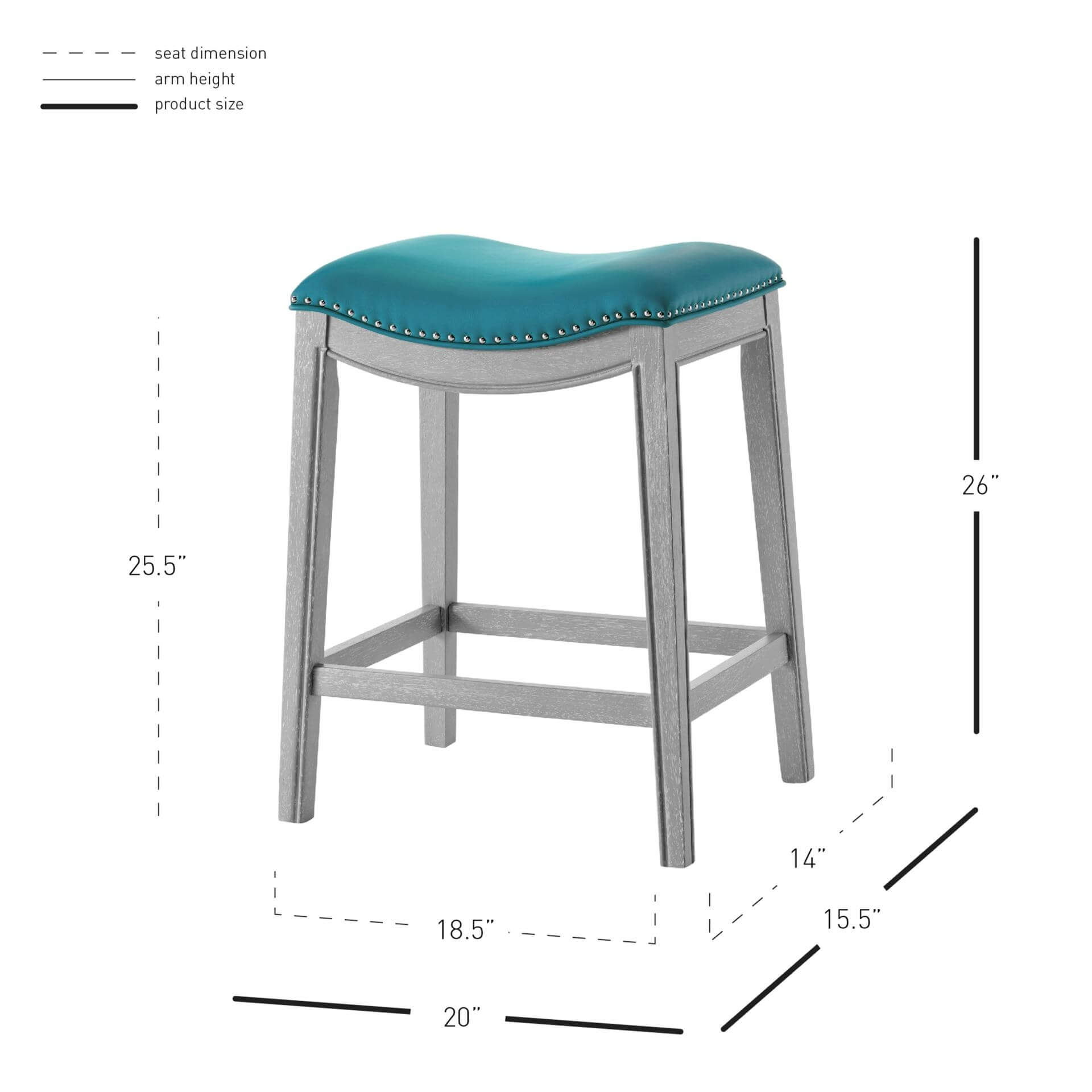 Grover KD PU Counter Stool