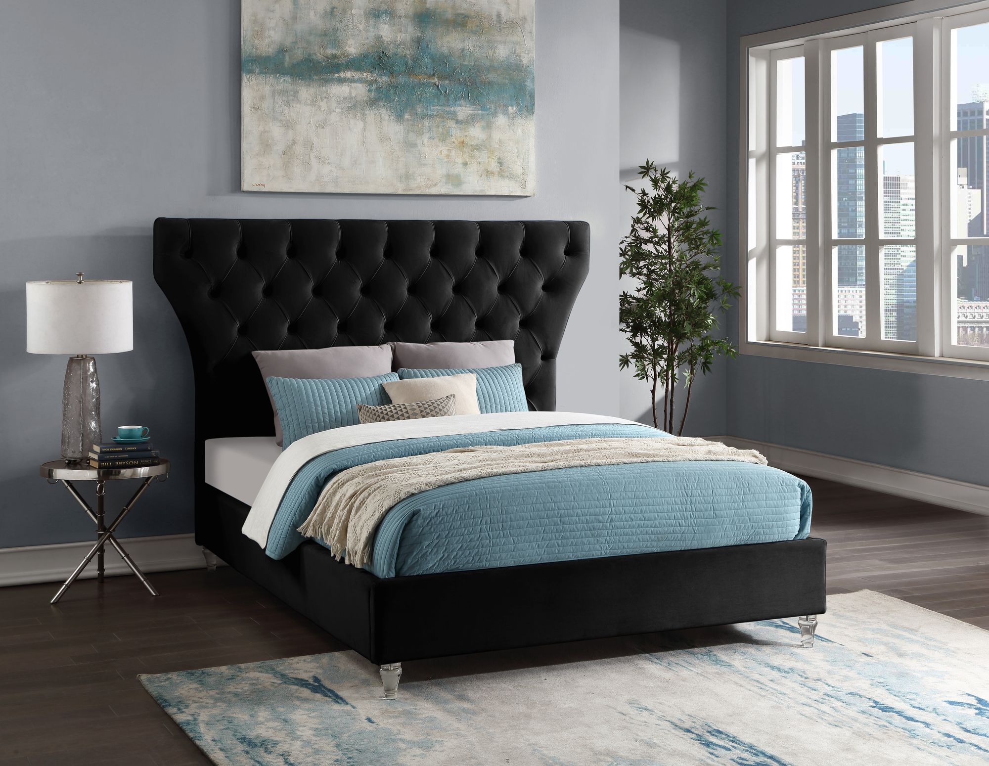 Kira Velvet Bed