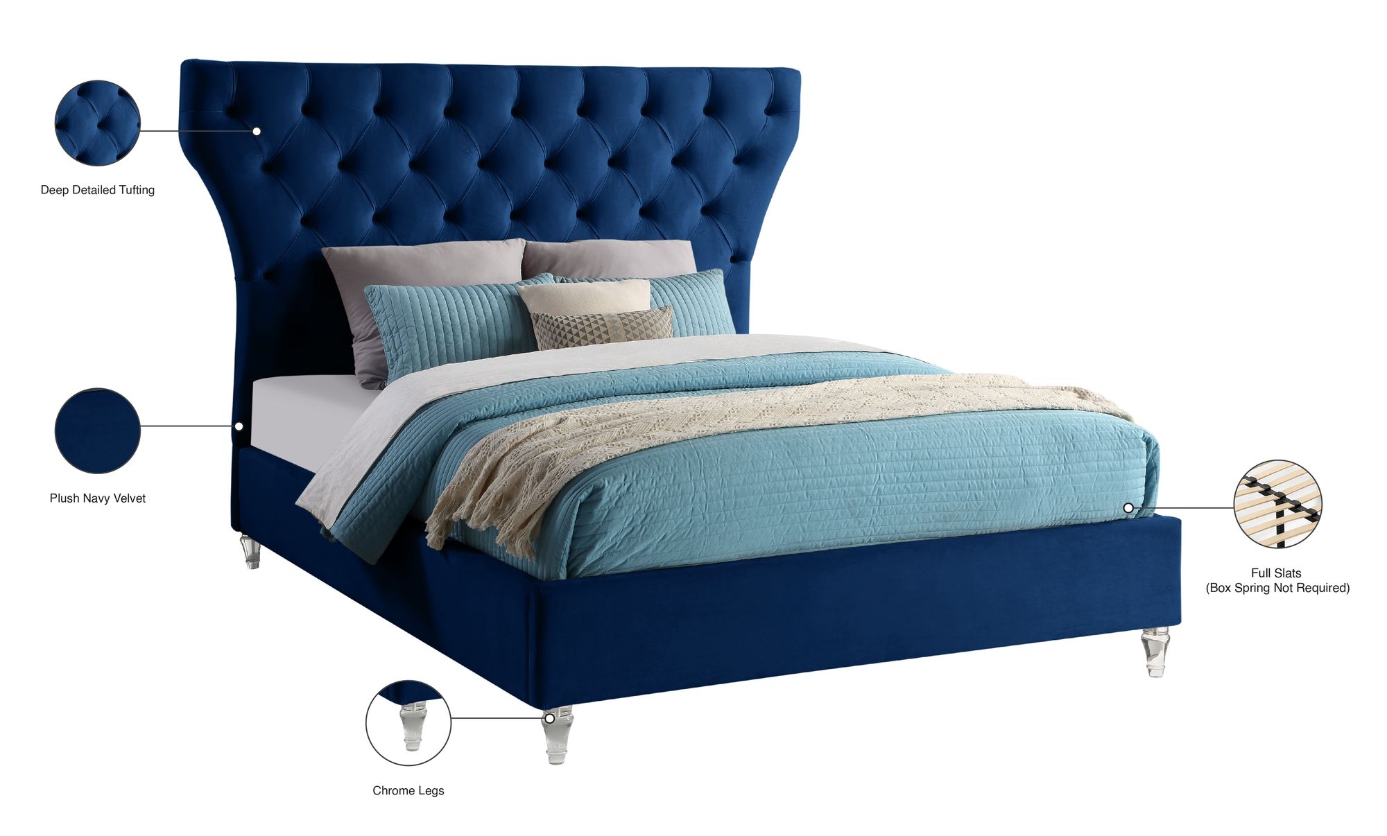 Kira Velvet Bed