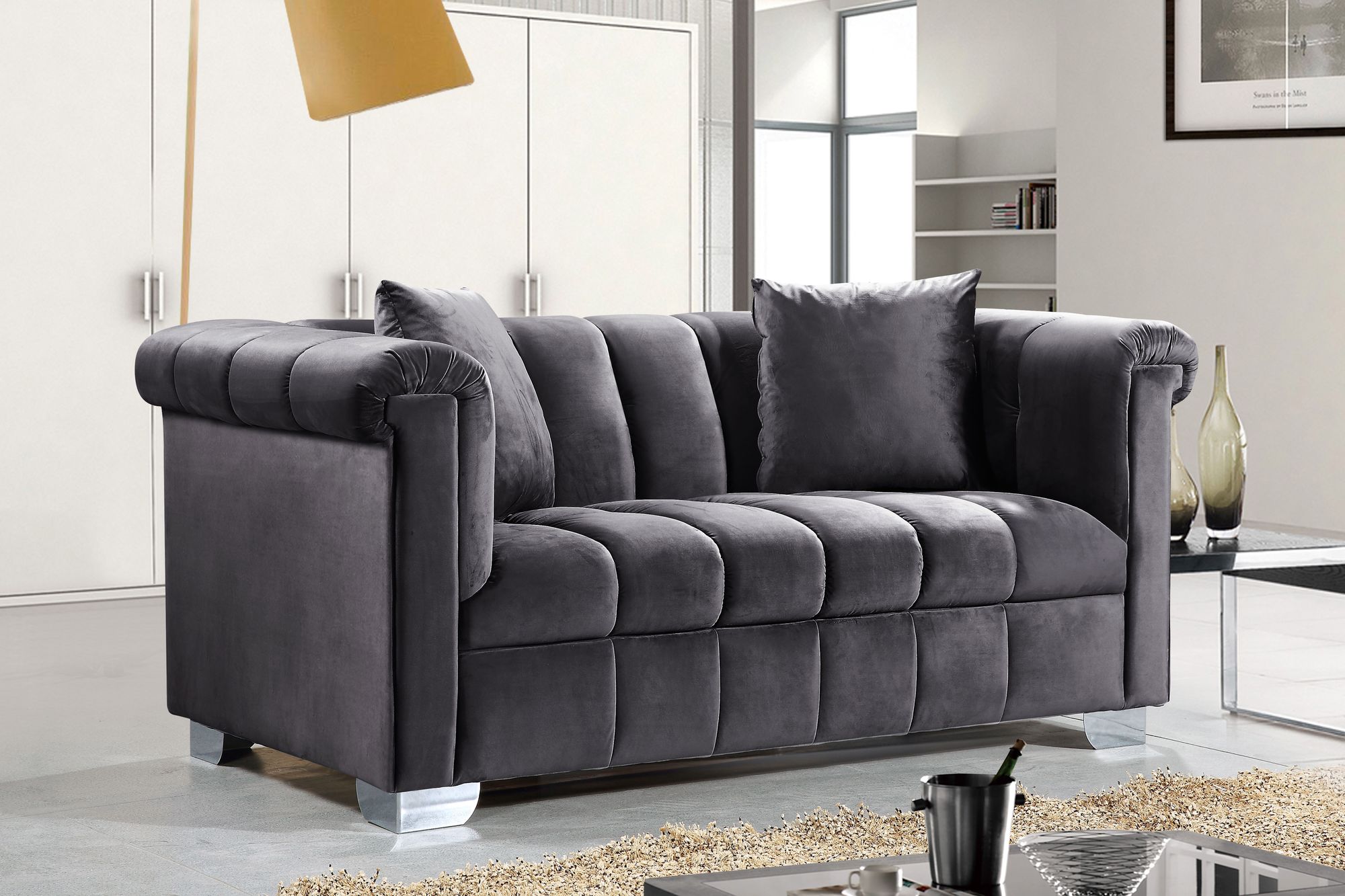 Kayla Velvet Loveseat