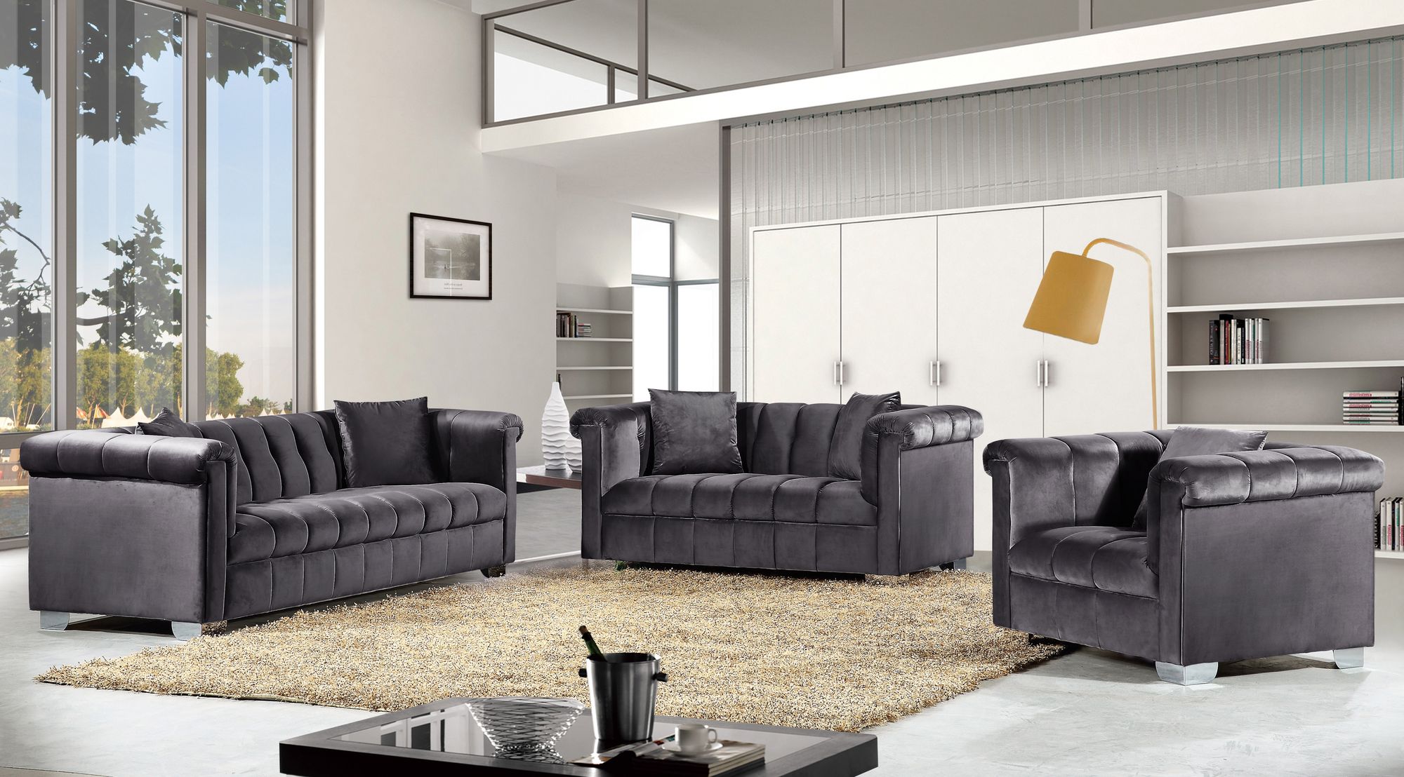 Kayla Velvet Loveseat