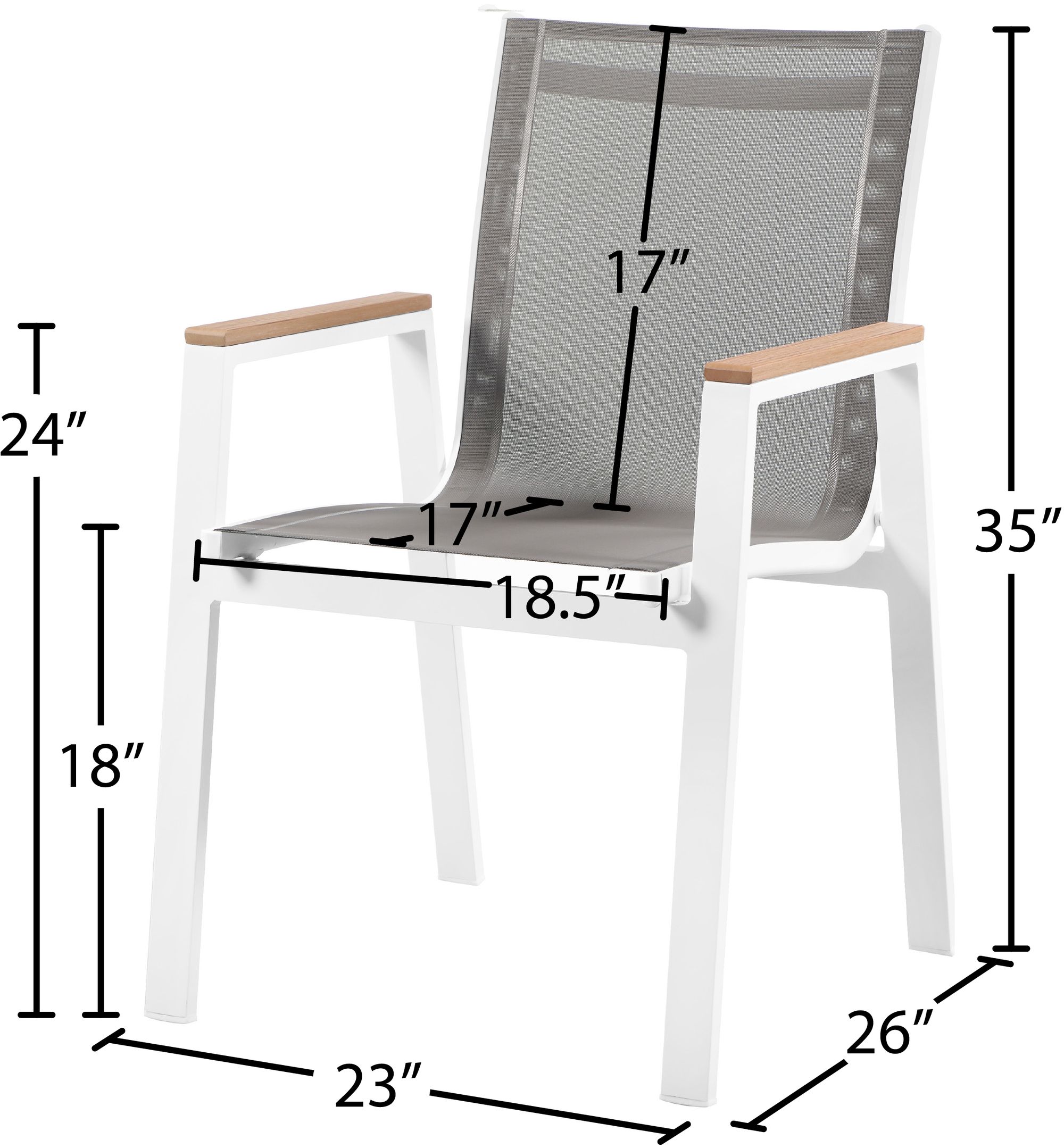 Nizuc Outdoor Patio Dining Chair