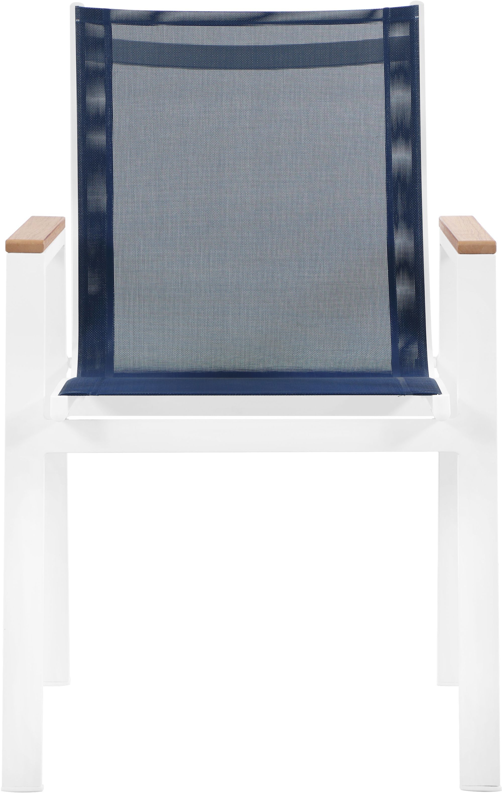 Nizuc Outdoor Patio Mesh Waterproof Fabric Dining Arm Chair with Aluminum Frame