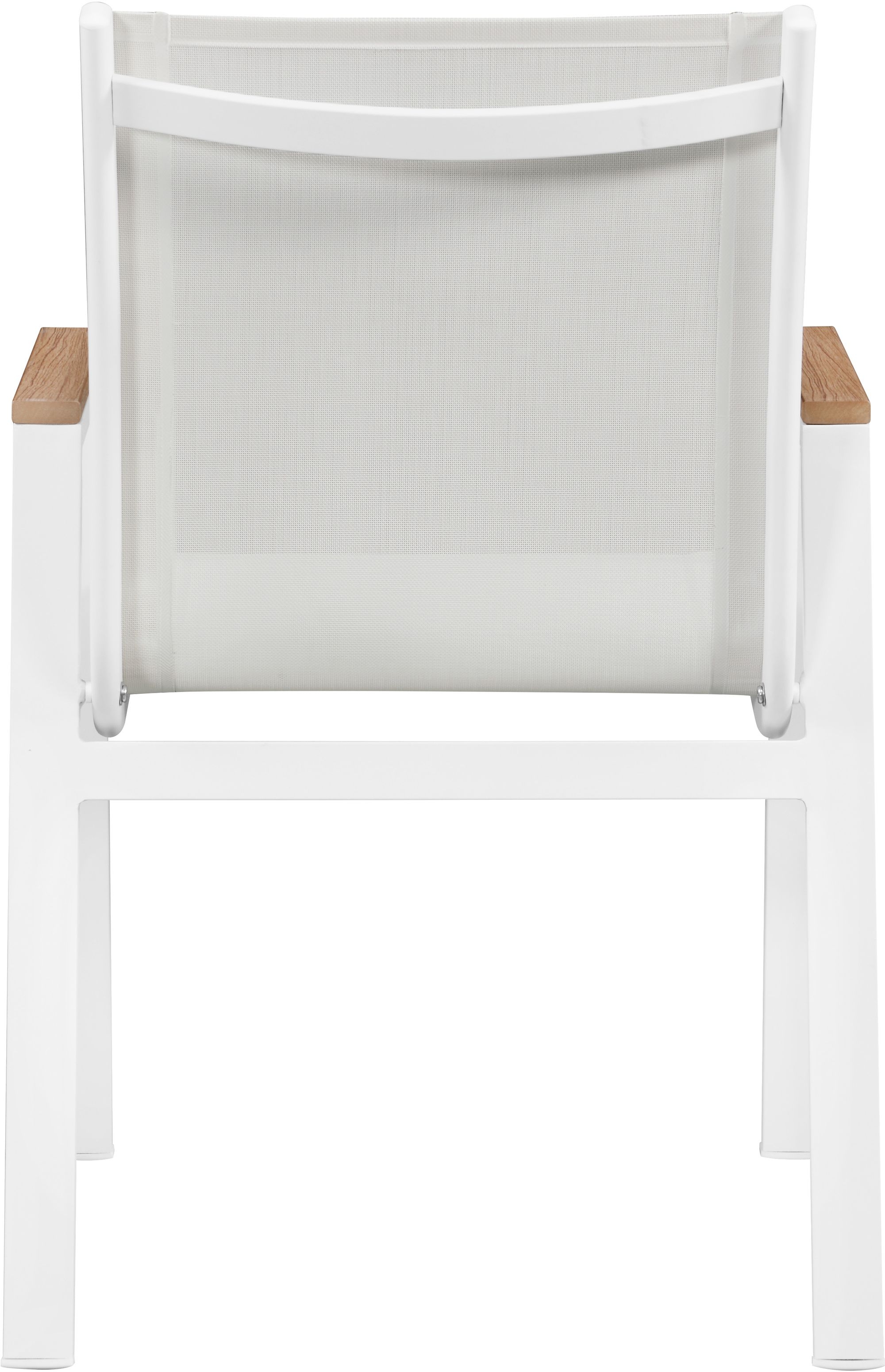 Nizuc Outdoor Patio Mesh Waterproof Fabric Dining Arm Chair with Aluminum Frame