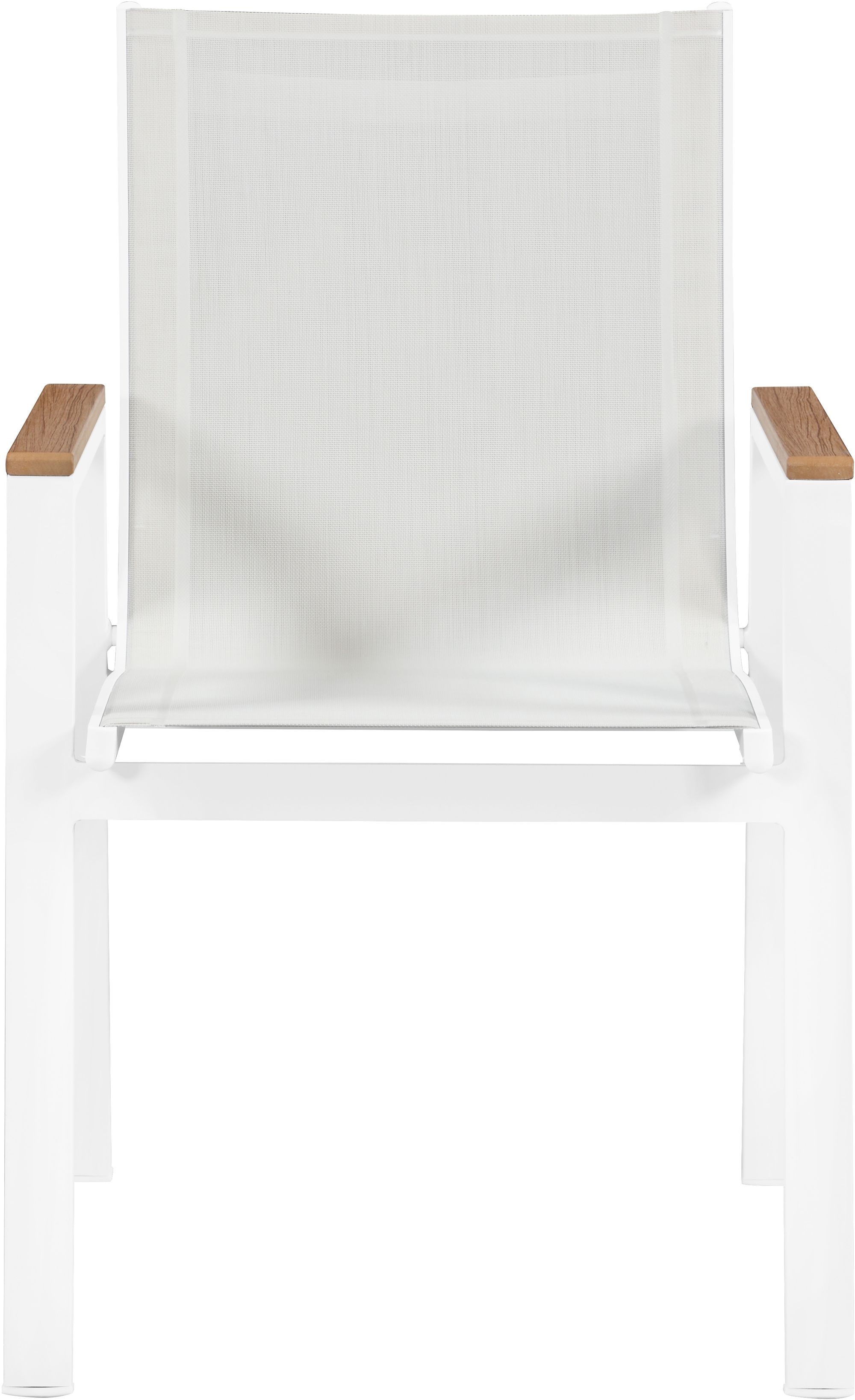Nizuc Outdoor Patio Mesh Waterproof Fabric Dining Arm Chair with Aluminum Frame
