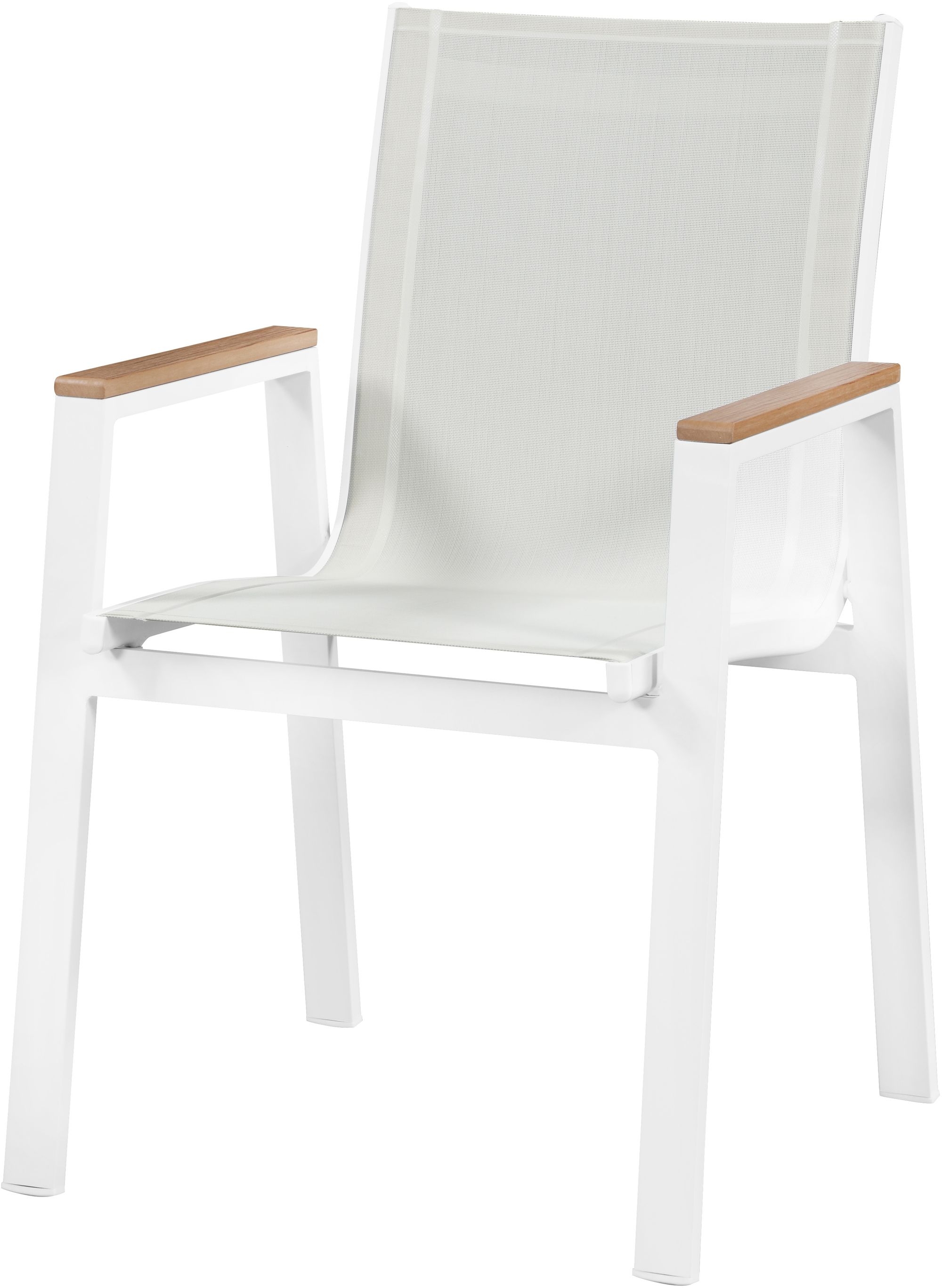 Nizuc Outdoor Patio Mesh Waterproof Fabric Dining Arm Chair with Aluminum Frame
