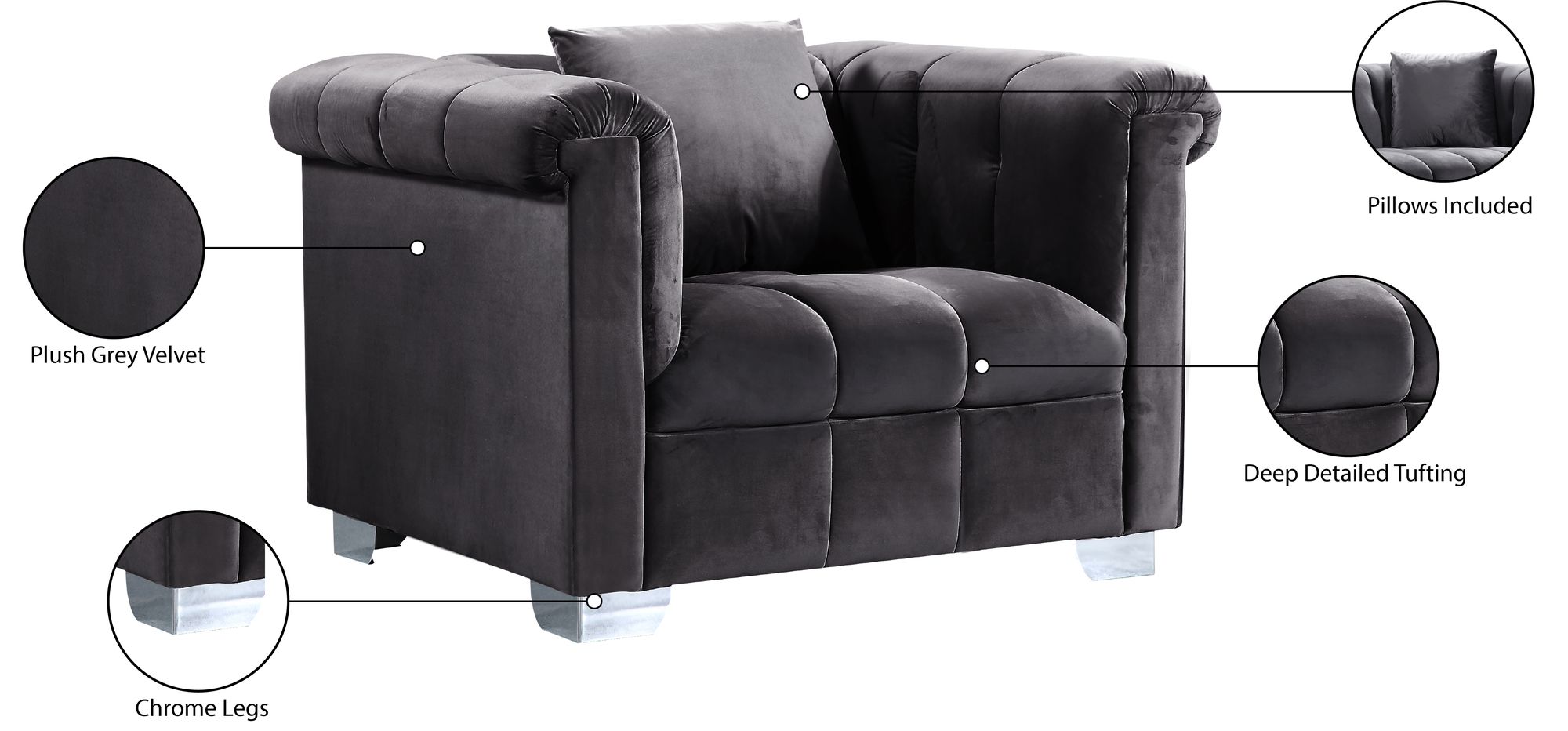Kayla Velvet Chair