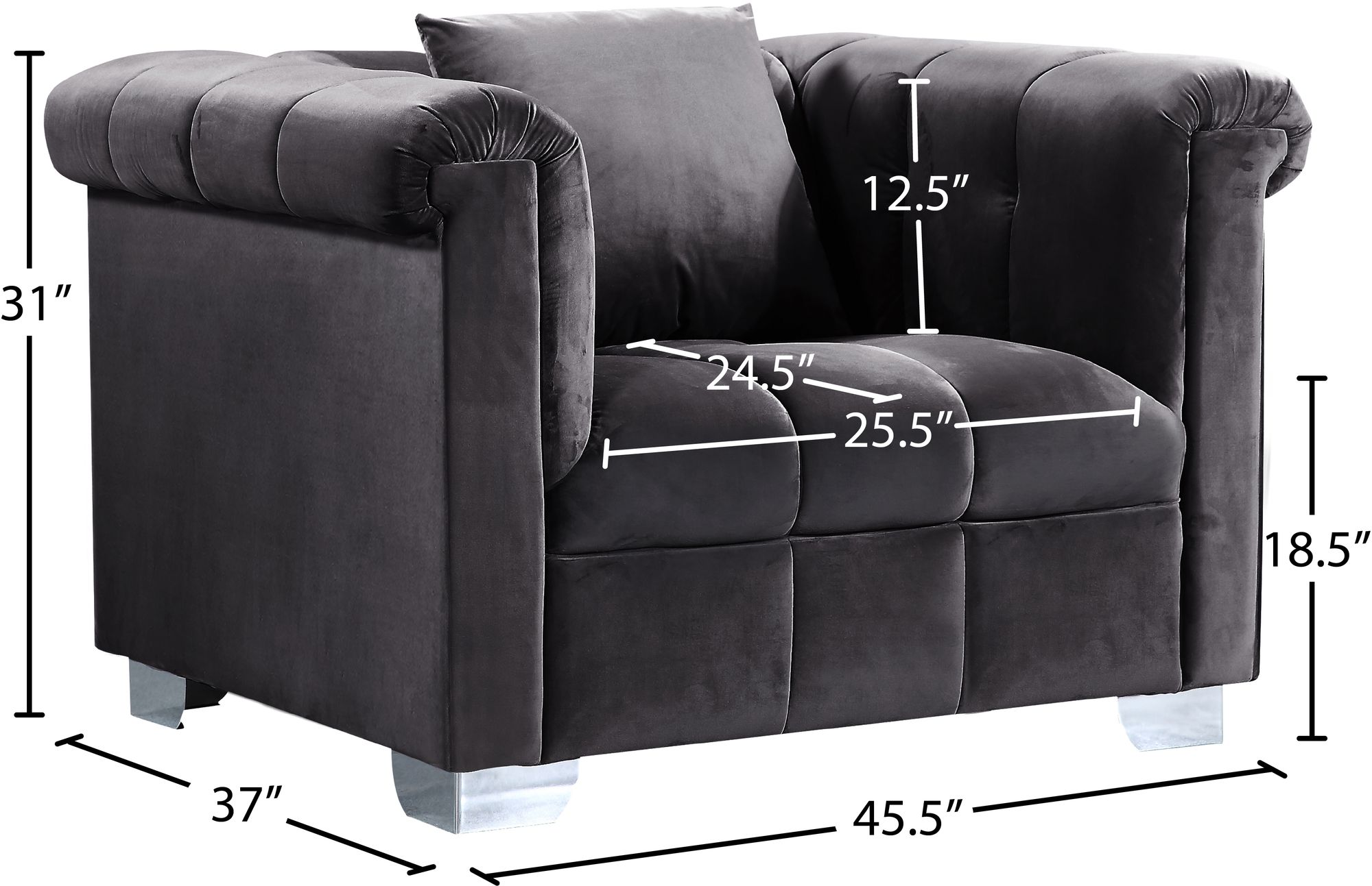 Kayla Velvet Chair