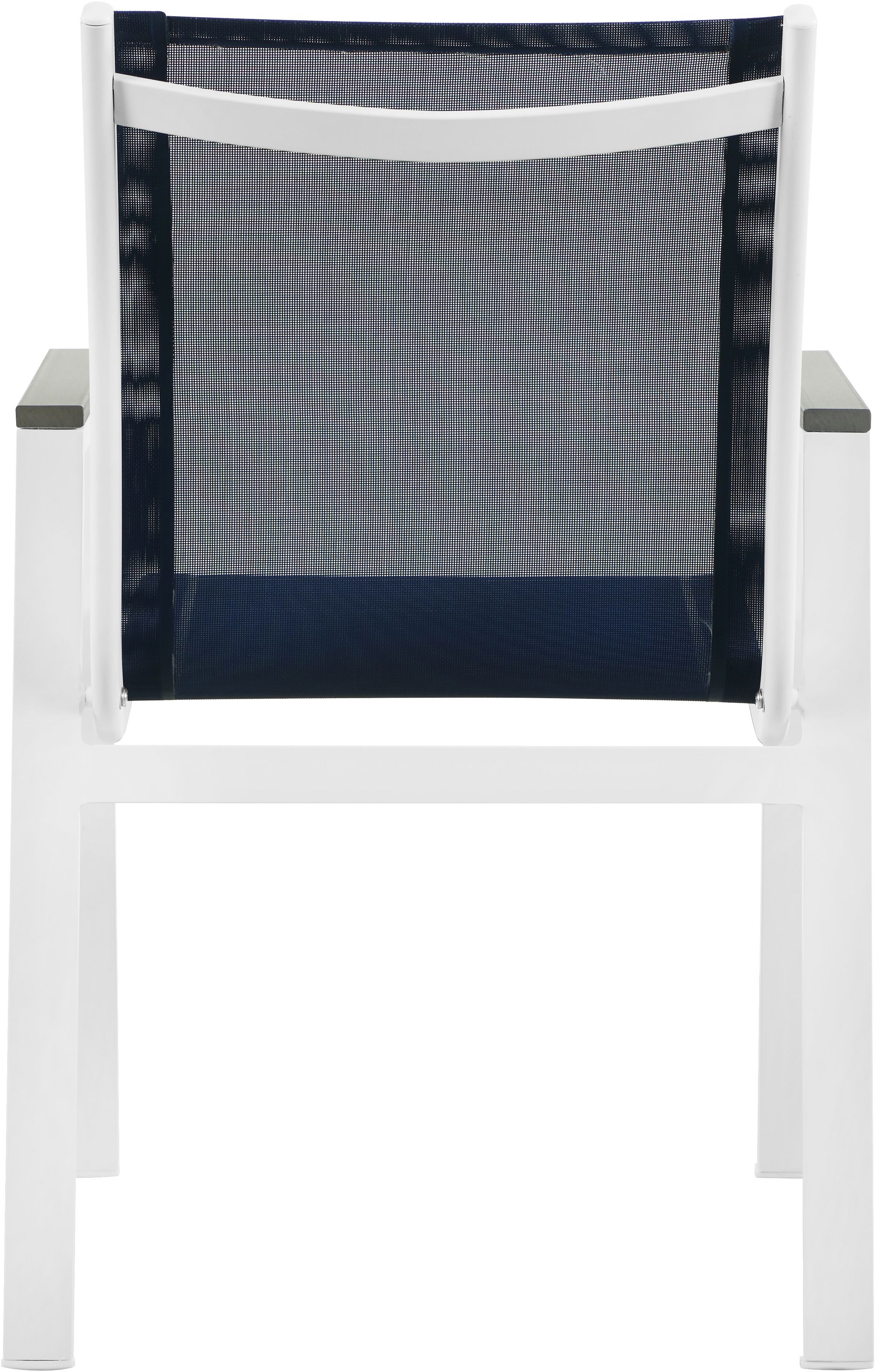 Nizuc Outdoor Patio Mesh Waterproof Fabric Dining Arm Chair with Aluminum Frame