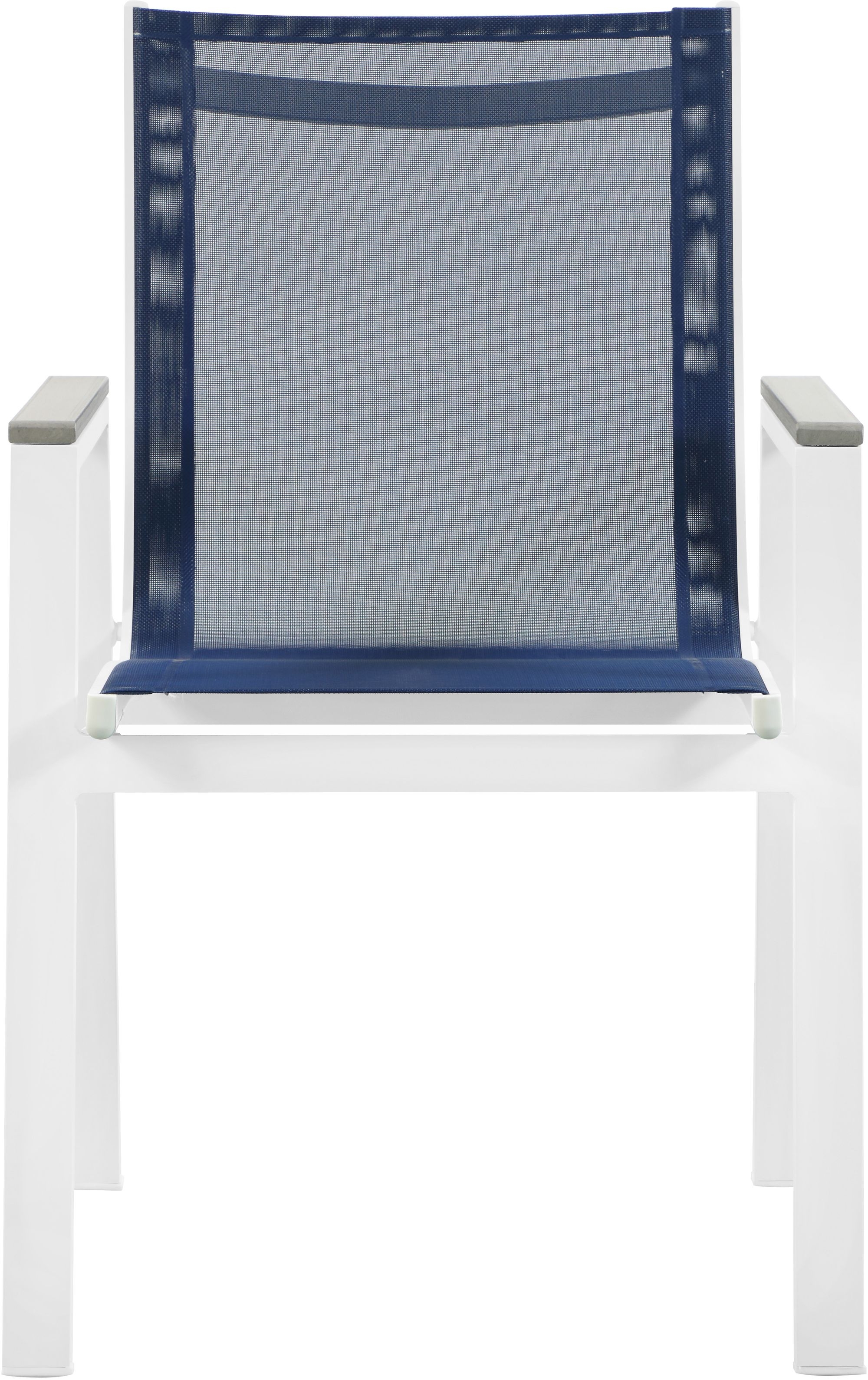 Nizuc Outdoor Patio Mesh Waterproof Fabric Dining Arm Chair with Aluminum Frame