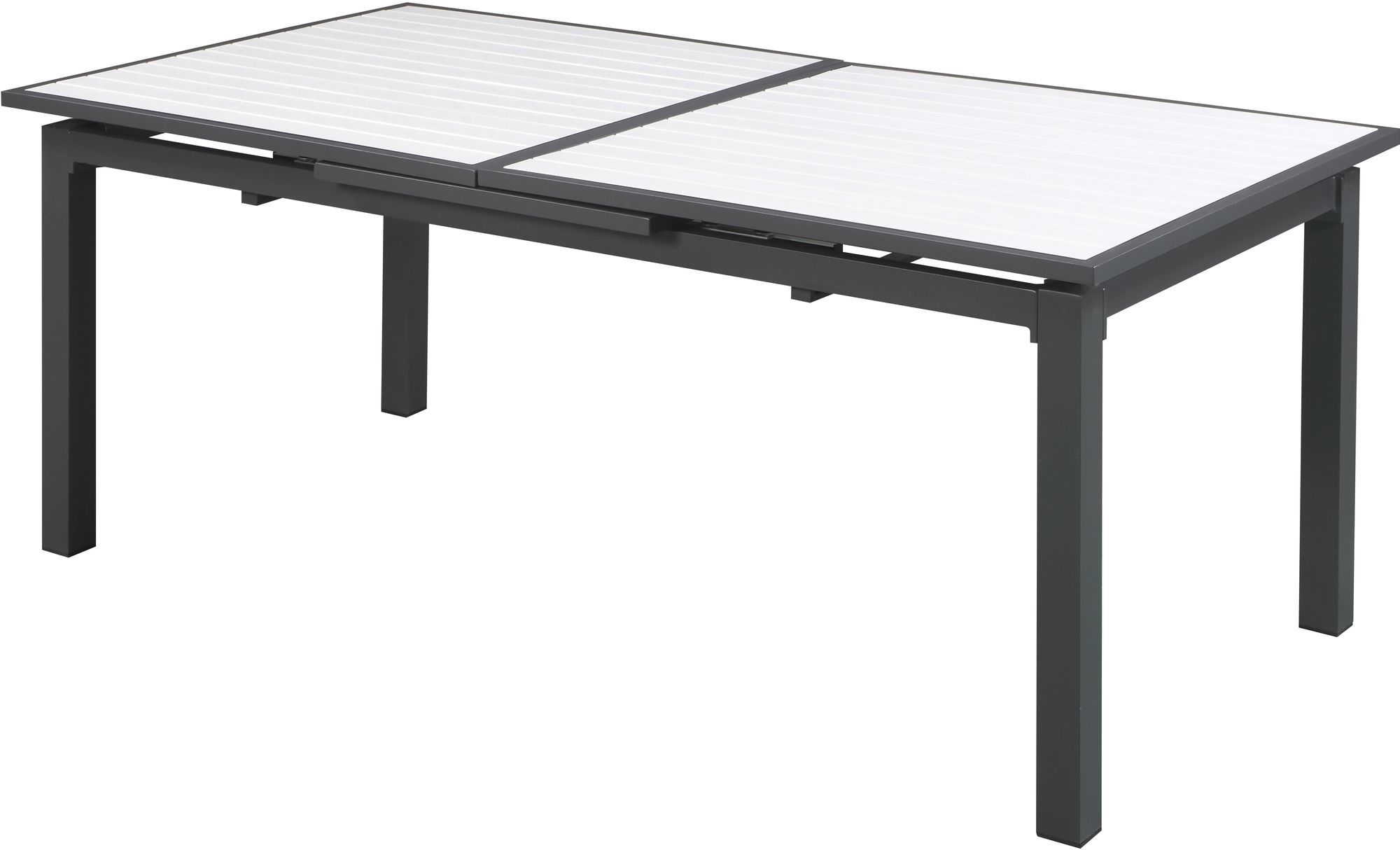 Nizuc Outdoor Patio Extendable Dining Table with Aluminum Frame