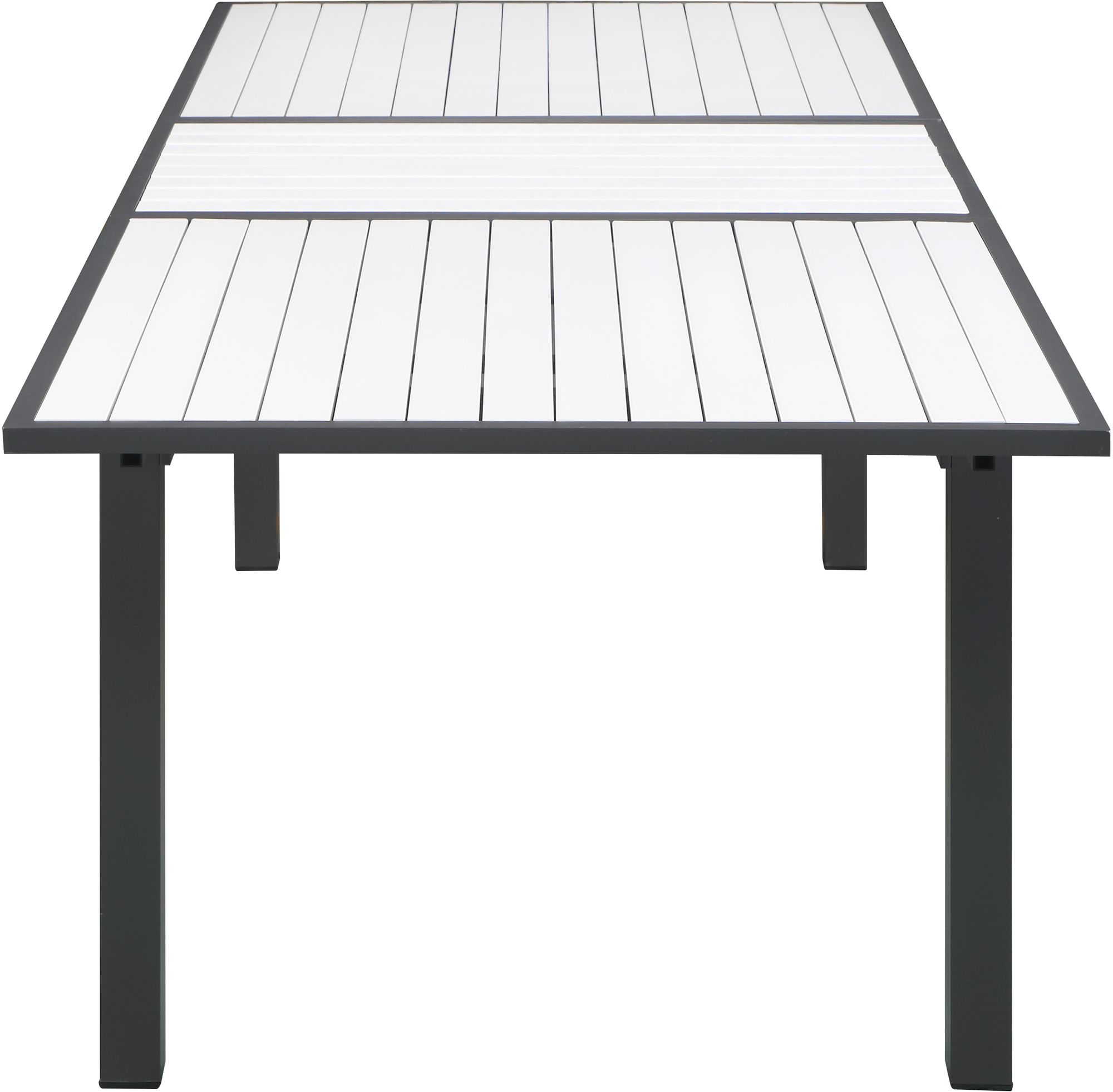 Nizuc Outdoor Patio Extendable Dining Table with Aluminum Frame