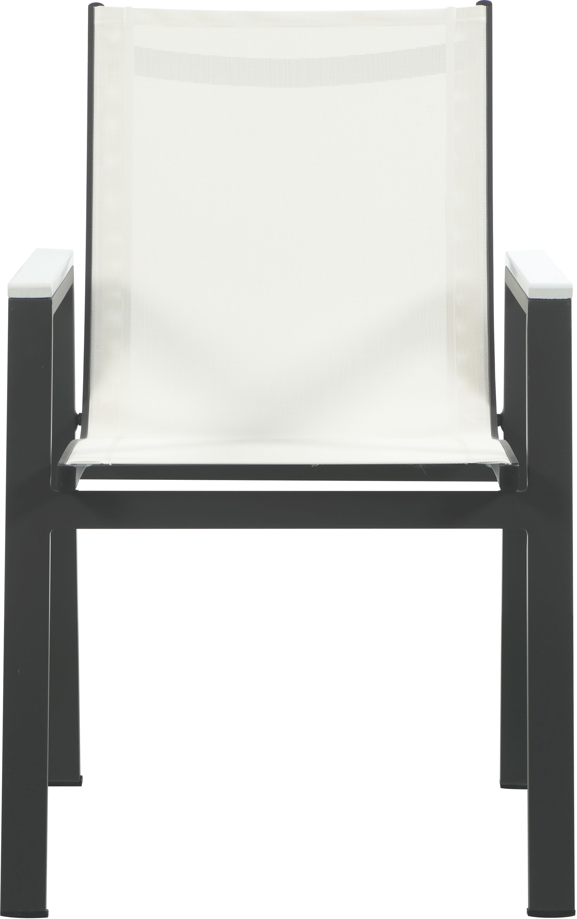 Nizuc Outdoor Patio Mesh Waterproof Fabric Dining Arm Chair with Aluminum Frame
