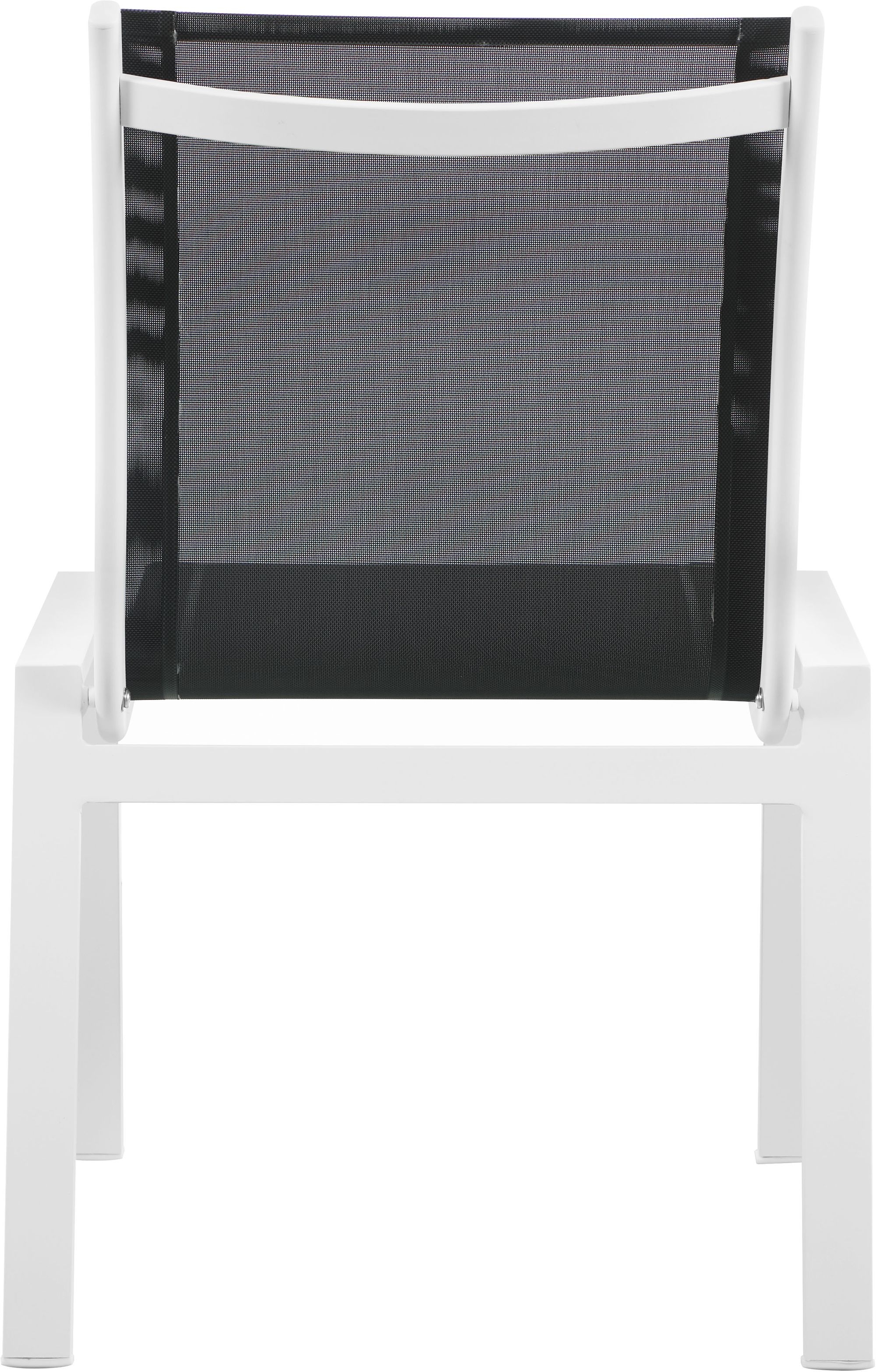 Nizuc Outdoor Patio Mesh Waterproof Fabric Dining Side Chair with Aluminum Frame