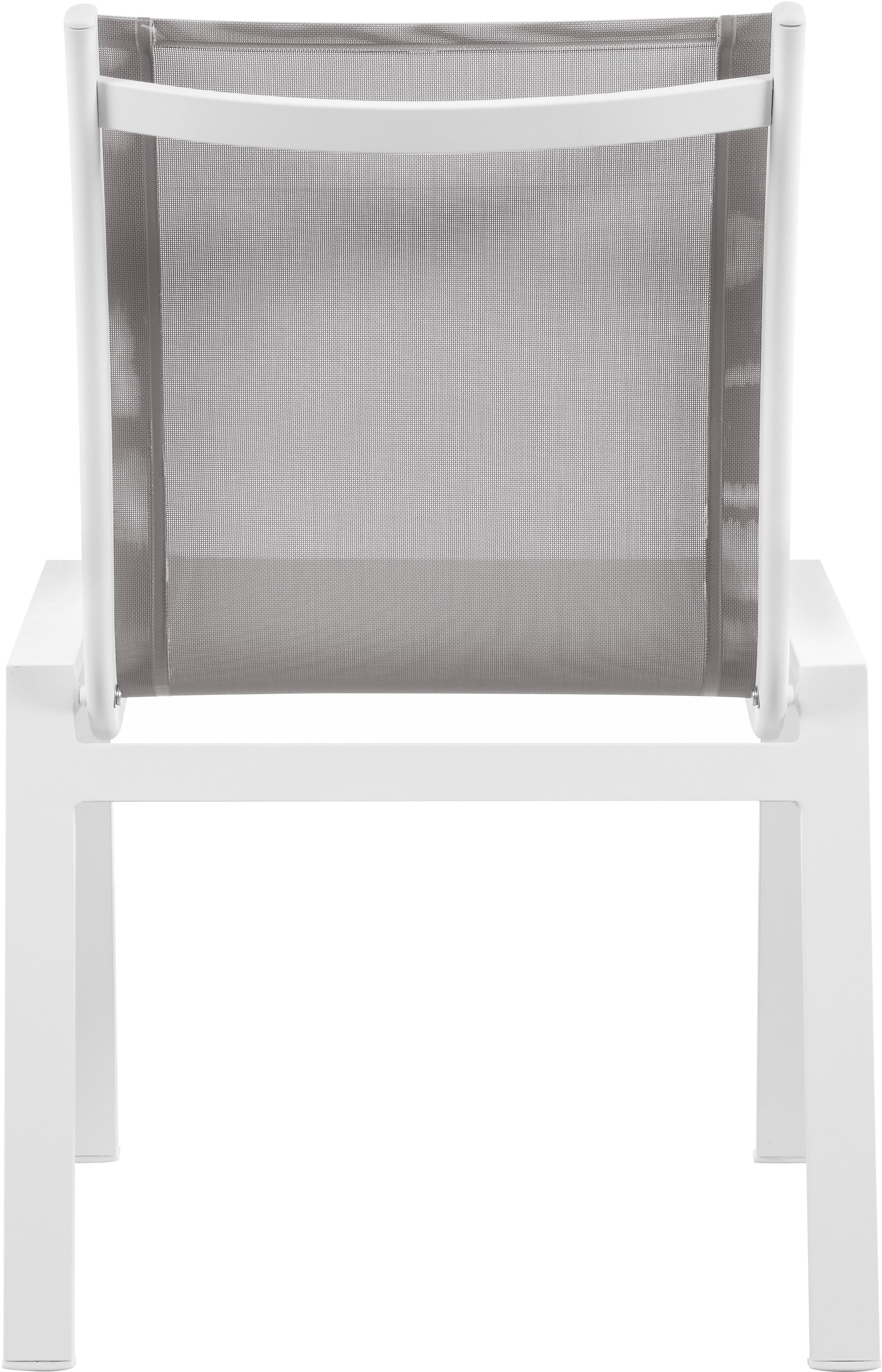 Nizuc Outdoor Patio Mesh Waterproof Fabric Dining Side Chair with Aluminum Frame