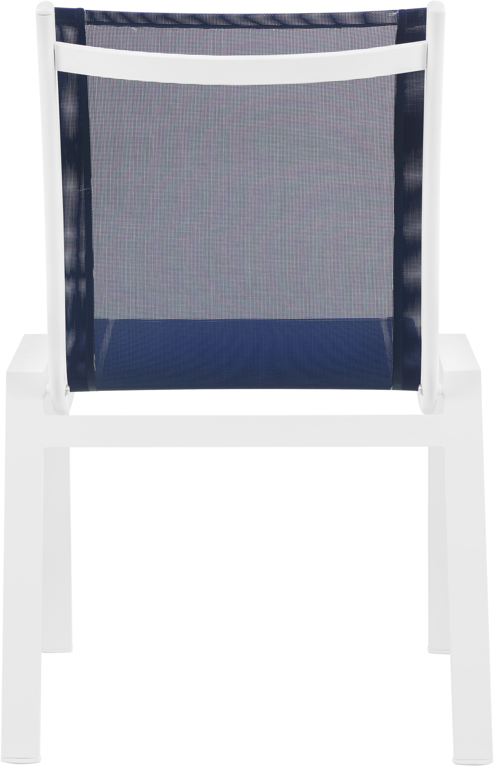 Nizuc Outdoor Patio Mesh Waterproof Fabric Dining Side Chair with Aluminum Frame