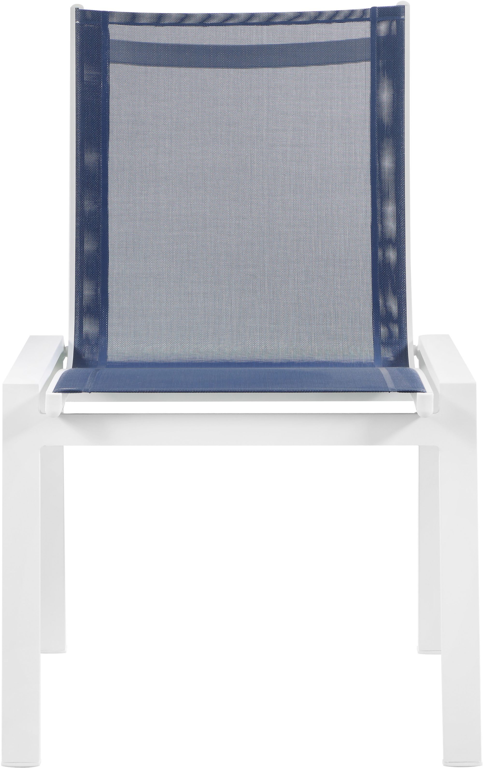 Nizuc Outdoor Patio Mesh Waterproof Fabric Dining Side Chair with Aluminum Frame