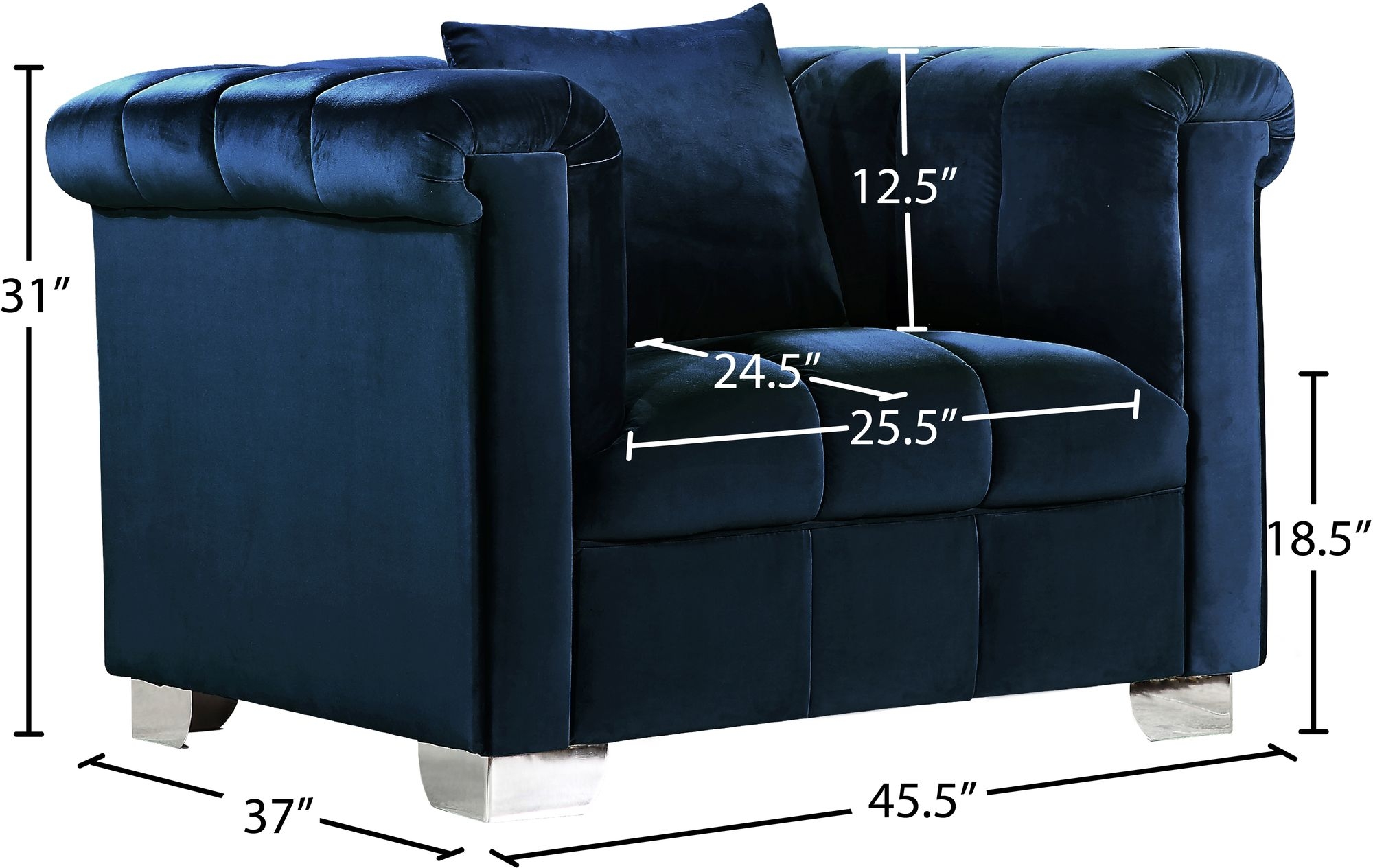 Kayla Velvet Chair
