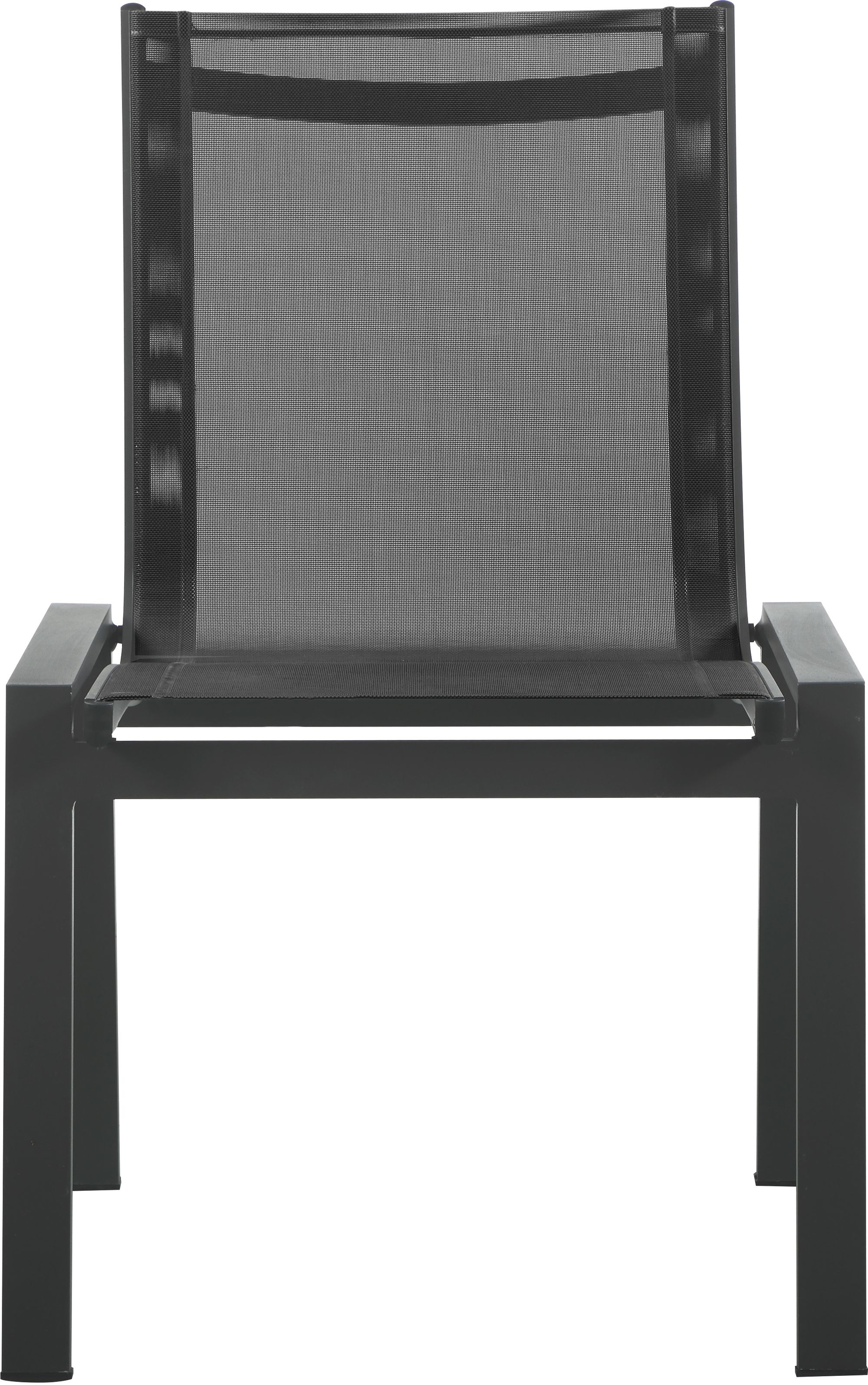 Nizuc Outdoor Patio Mesh Waterproof Fabric Dining Side Chair with Aluminum Frame