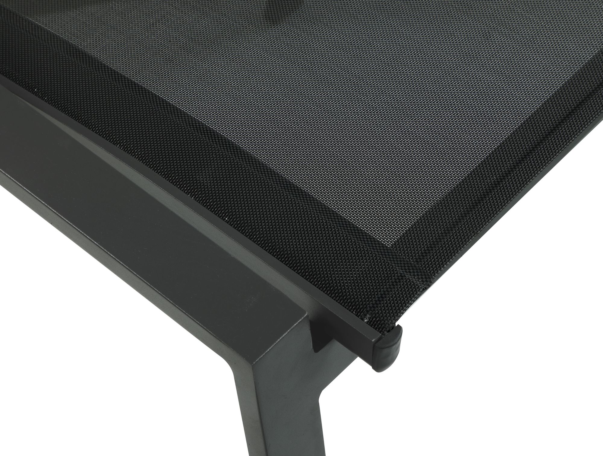 Nizuc Outdoor Patio Mesh Waterproof Fabric Dining Side Chair with Dark Grey Aluminum Frame