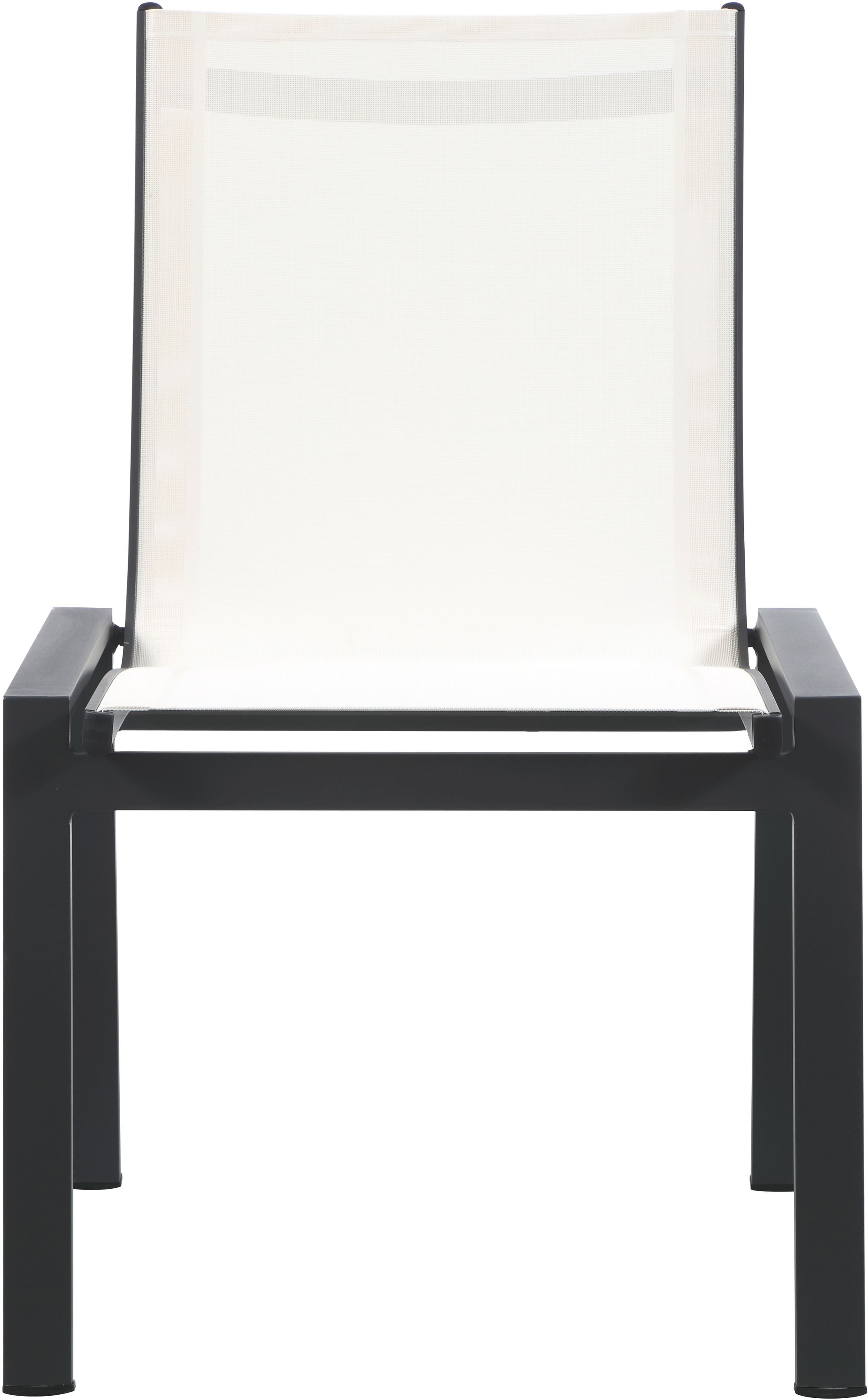 Nizuc Outdoor Patio Mesh Waterproof Fabric Dining Side Chair with Aluminum Frame