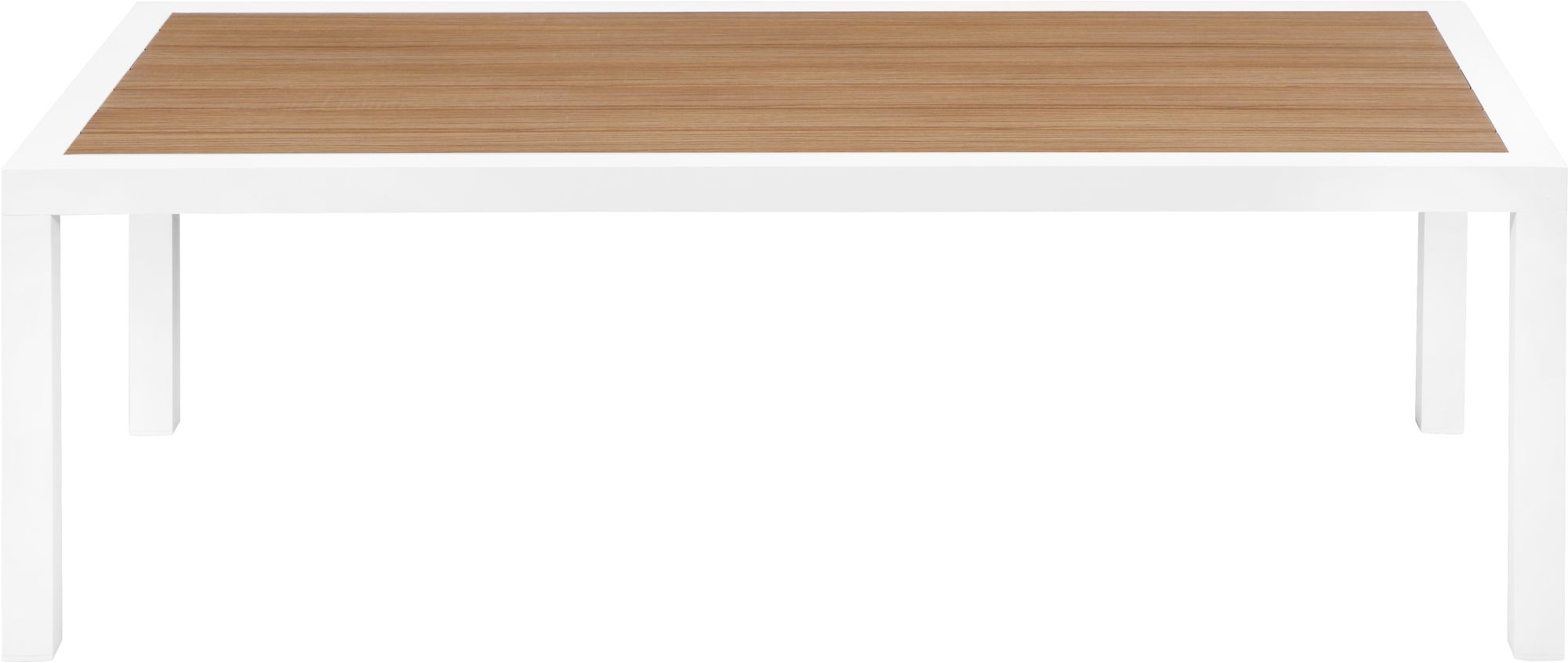 Nizuc 47.5" Rectangular Outdoor Patio Coffee Table with Aluminum Frame