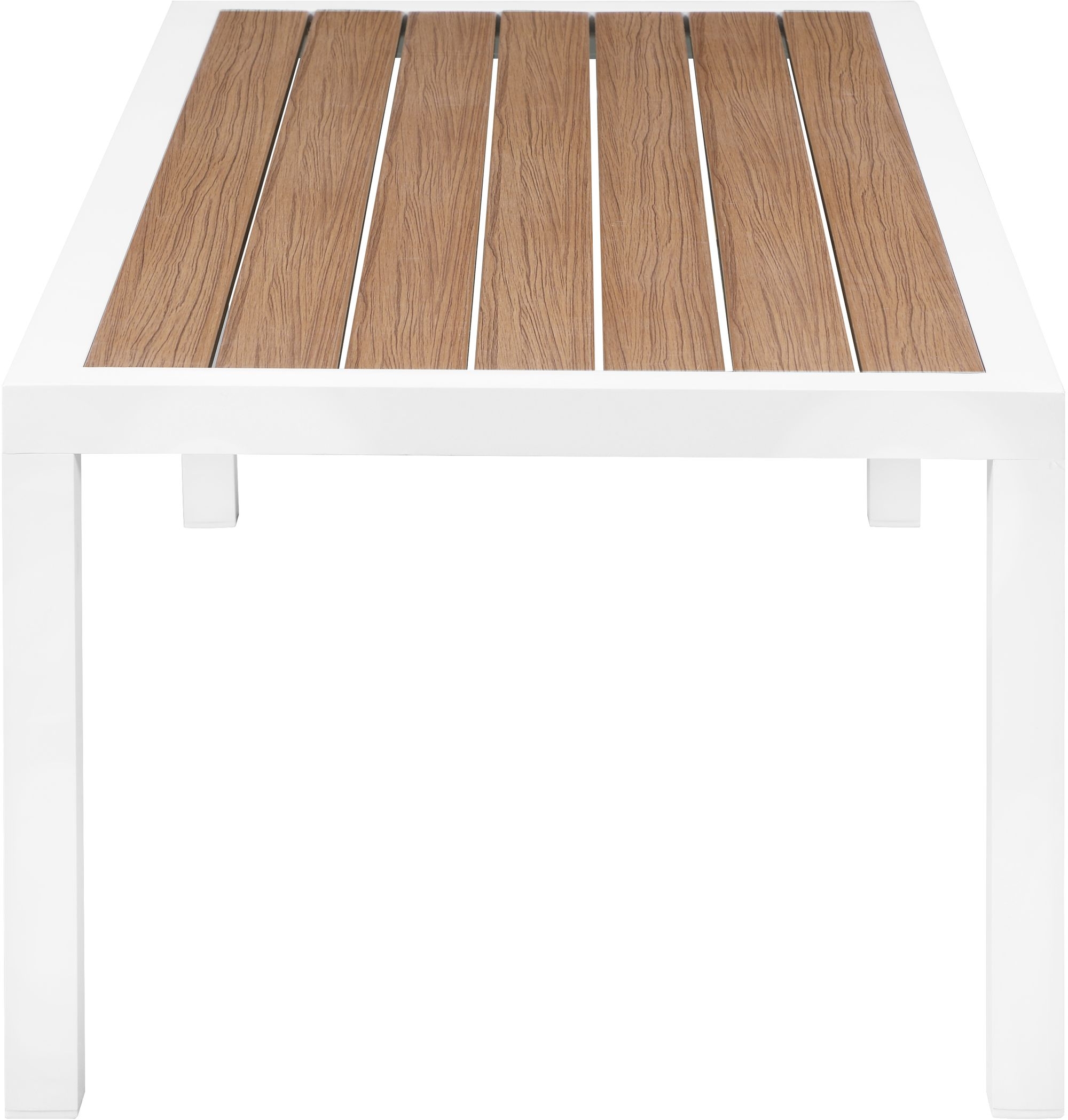 Nizuc 47.5" Rectangular Outdoor Patio Coffee Table with Aluminum Frame