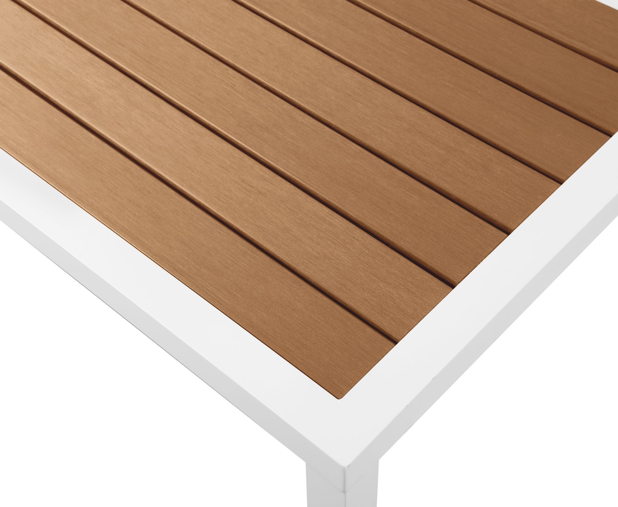 Nizuc 47.5" Rectangular Outdoor Patio Coffee Table with Aluminum Frame