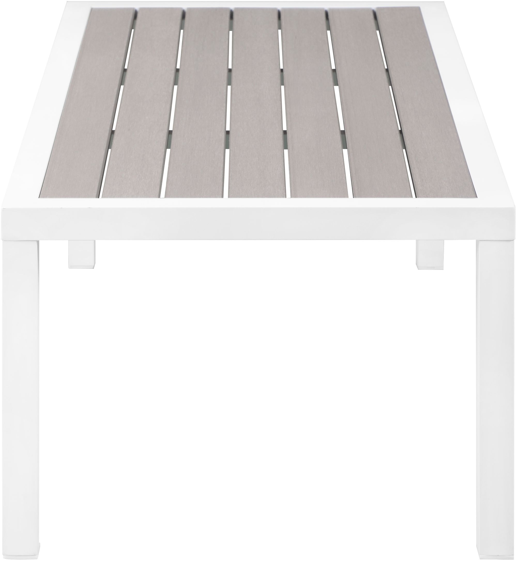 Nizuc 47.5" Rectangular Outdoor Patio Coffee Table with Aluminum Frame