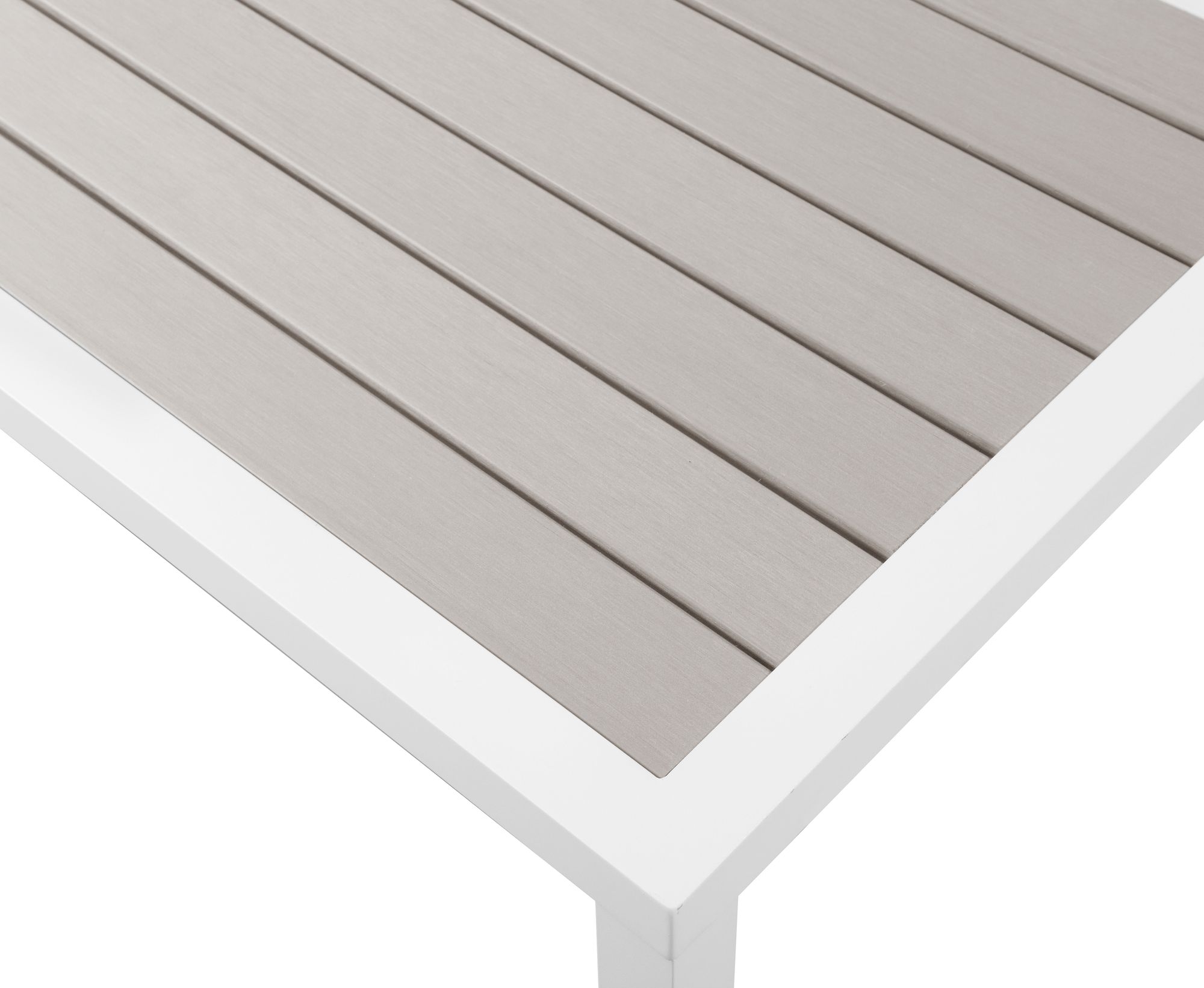 Nizuc 17" Square Outdoor Patio End Table with Aluminum Frame