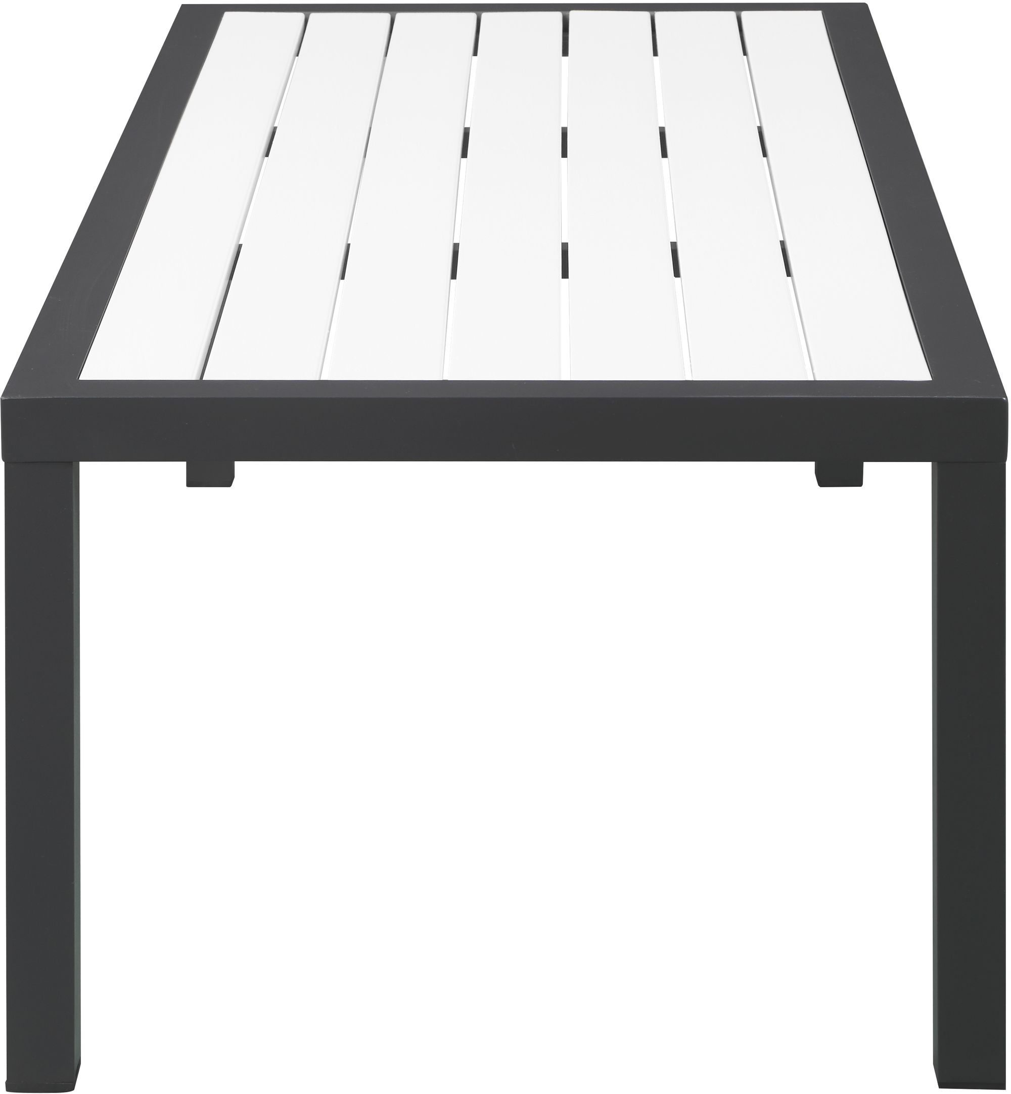 Nizuc 47.5" Rectangular Outdoor Patio Coffee Table with Aluminum Frame