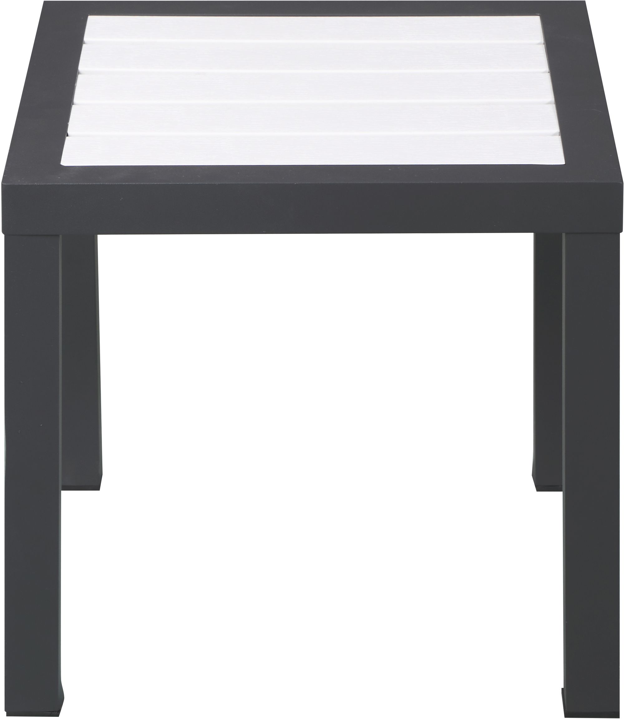 Nizuc 17" Square Outdoor Patio End Table with Aluminum Frame