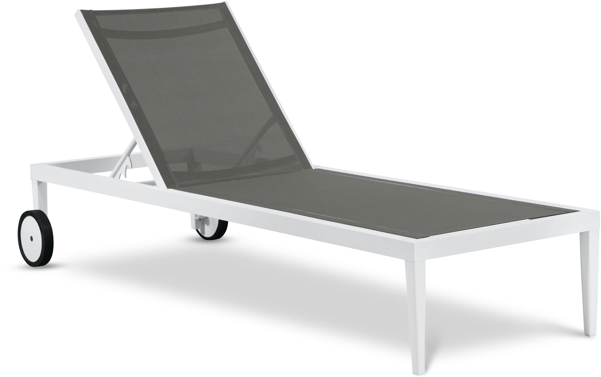 Nizuc Outdoor Patio Adjustable Sun Chaise Lounge Chair with Aluminum Frame
