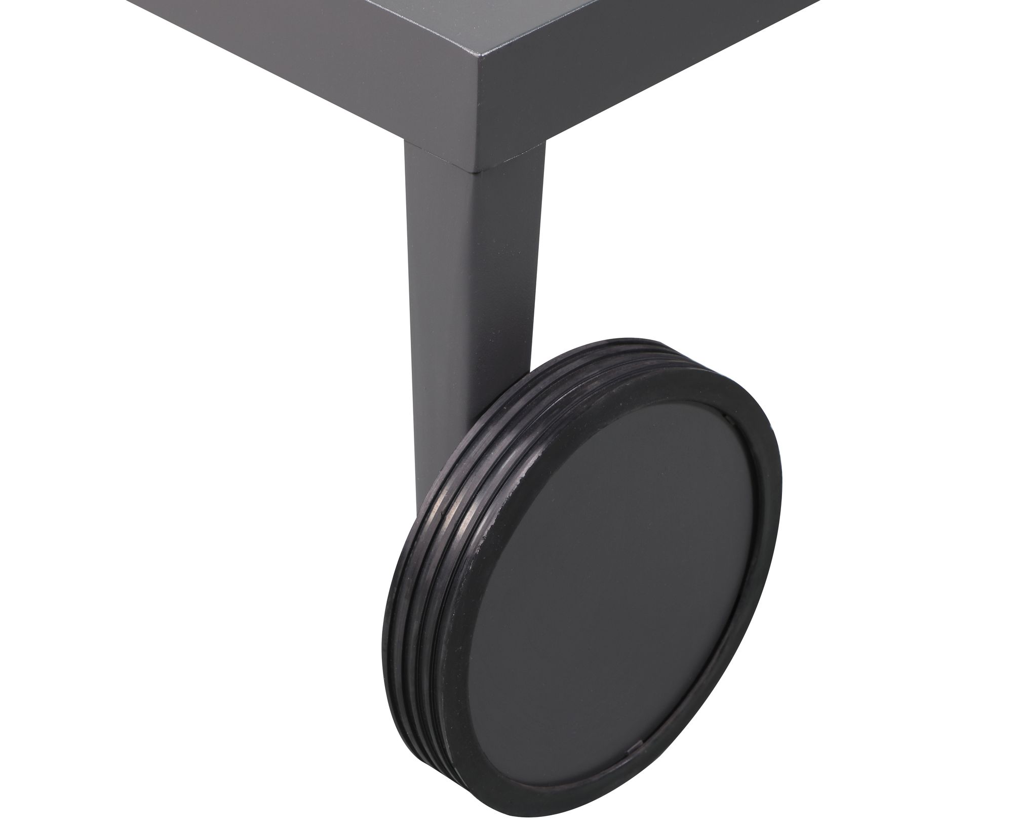 Nizuc Outdoor Patio Adjustable Sun Chaise Lounge Chair with Dark Grey Aluminum Frame
