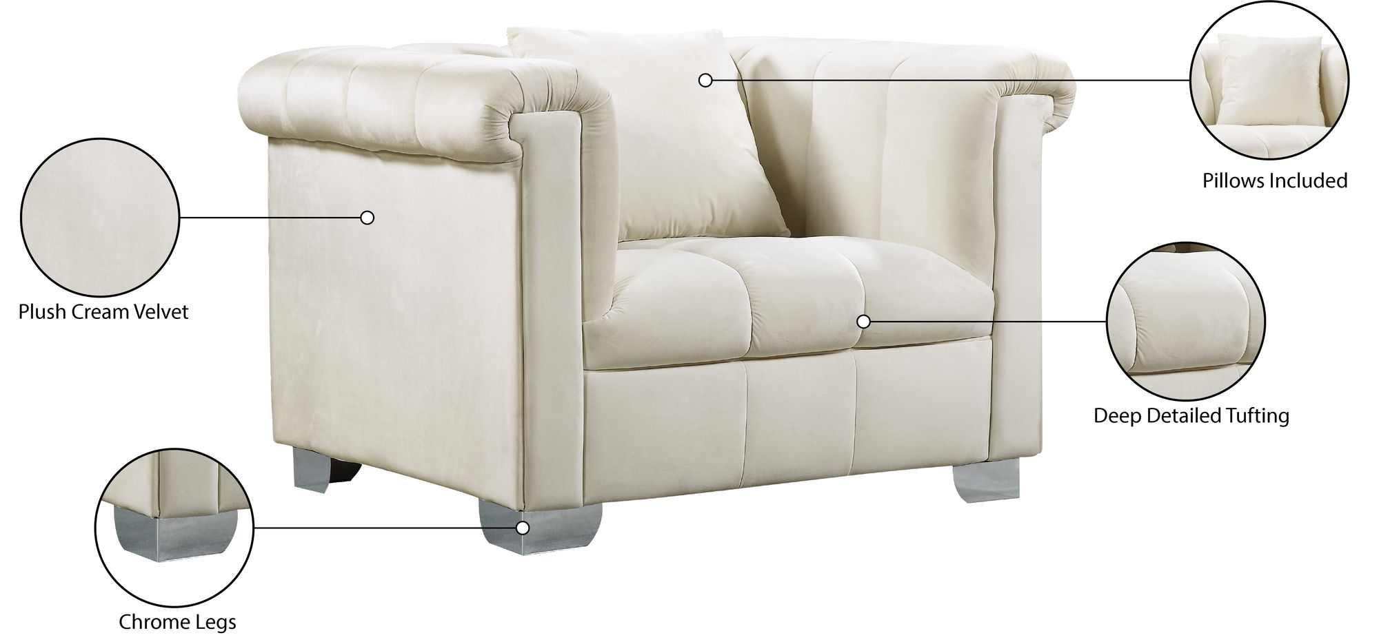 Kayla Velvet Chair