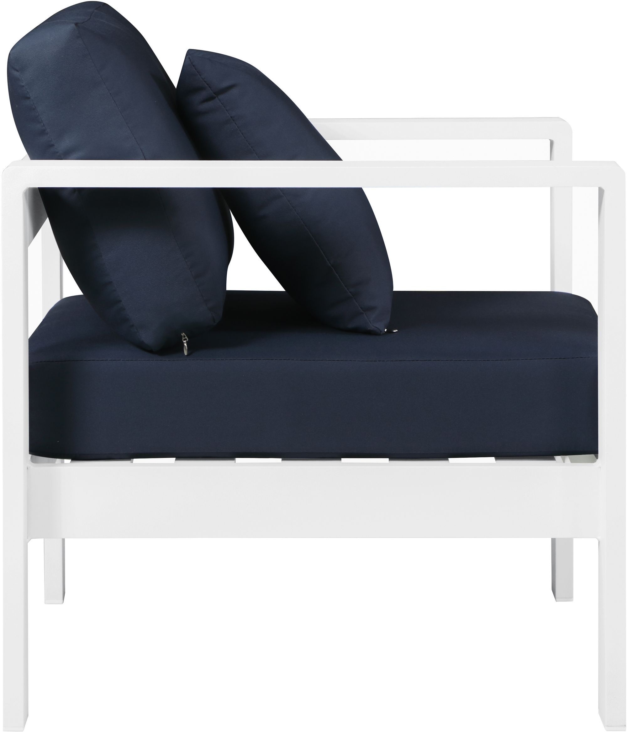 Nizuc Outdoor Patio Waterproof Fabric Modular Arm Chair with Aluminum Frame