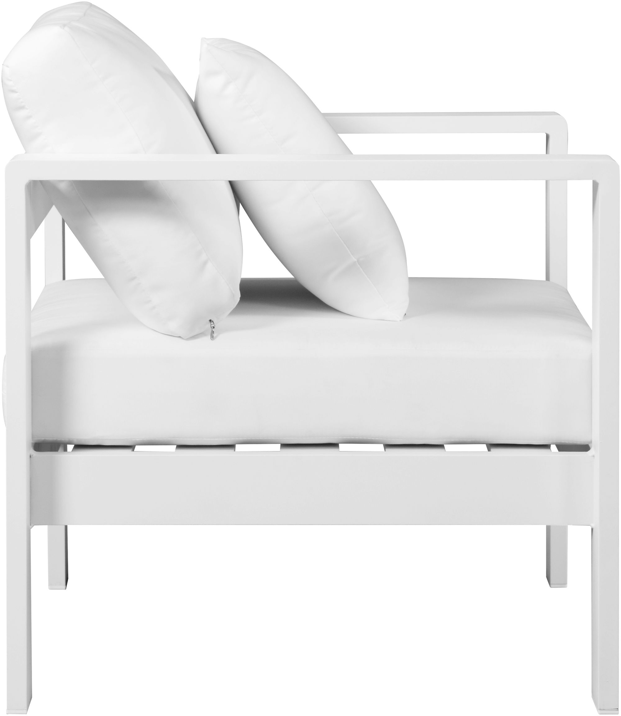 Nizuc Outdoor Patio Waterproof Fabric Modular Arm Chair with Aluminum Frame
