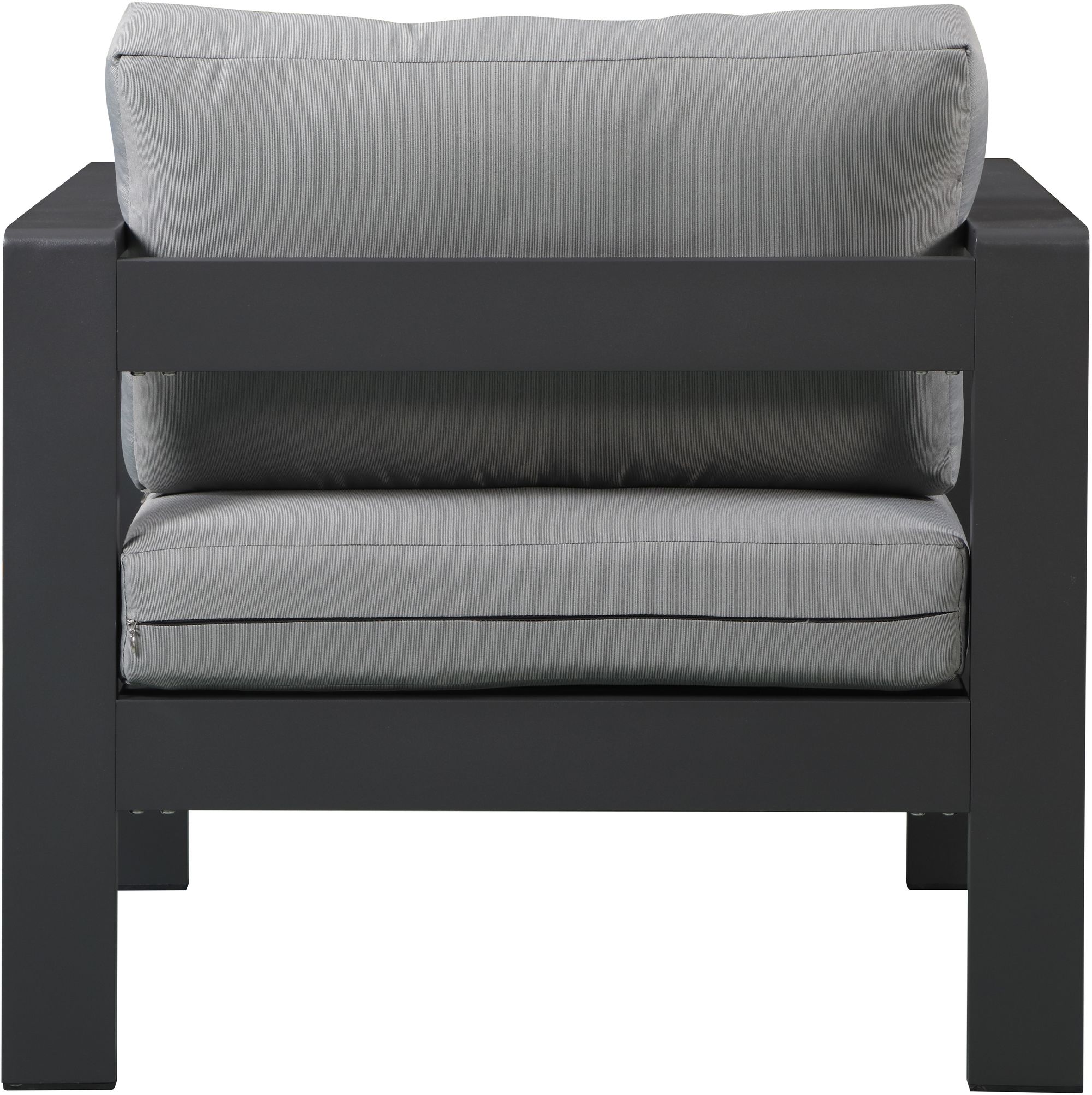 Nizuc Outdoor Patio Waterproof Fabric Modular Arm Chair with Aluminum Frame