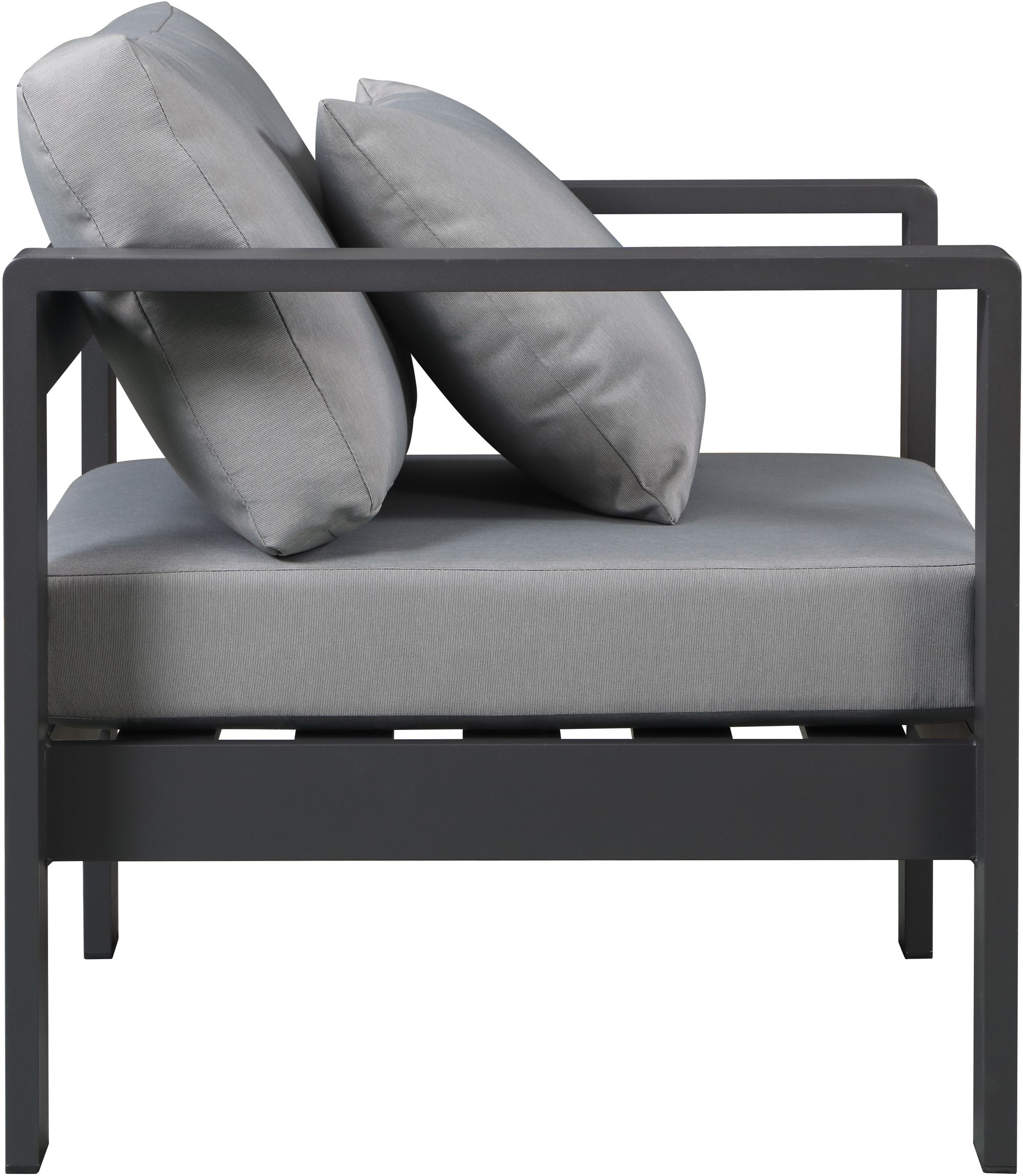 Nizuc Outdoor Patio Waterproof Fabric Modular Arm Chair with Aluminum Frame