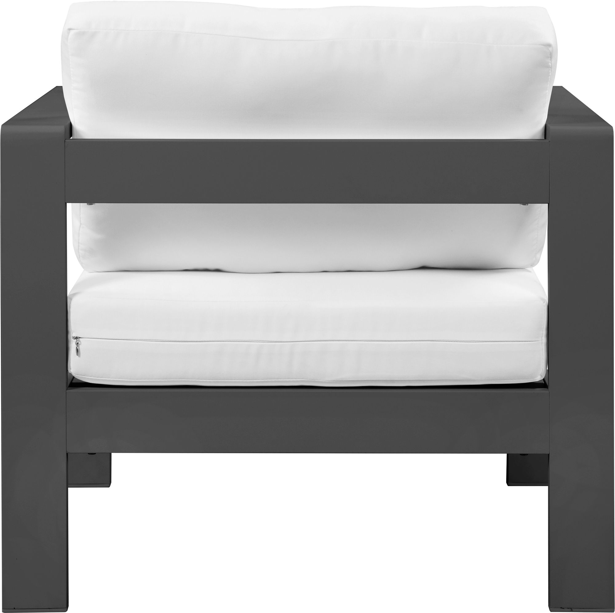 Nizuc Outdoor Patio Waterproof Fabric Modular Arm Chair with Aluminum Frame