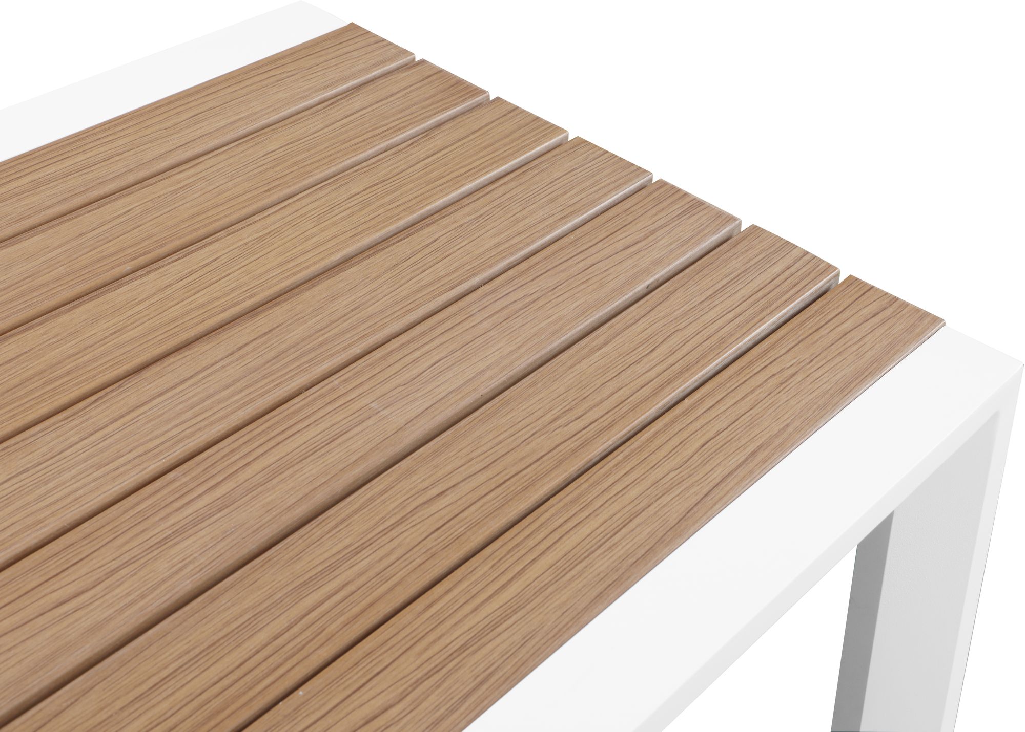 Nizuc 59.5" Outdoor Patio Rectangular Aluminum Bar Table
