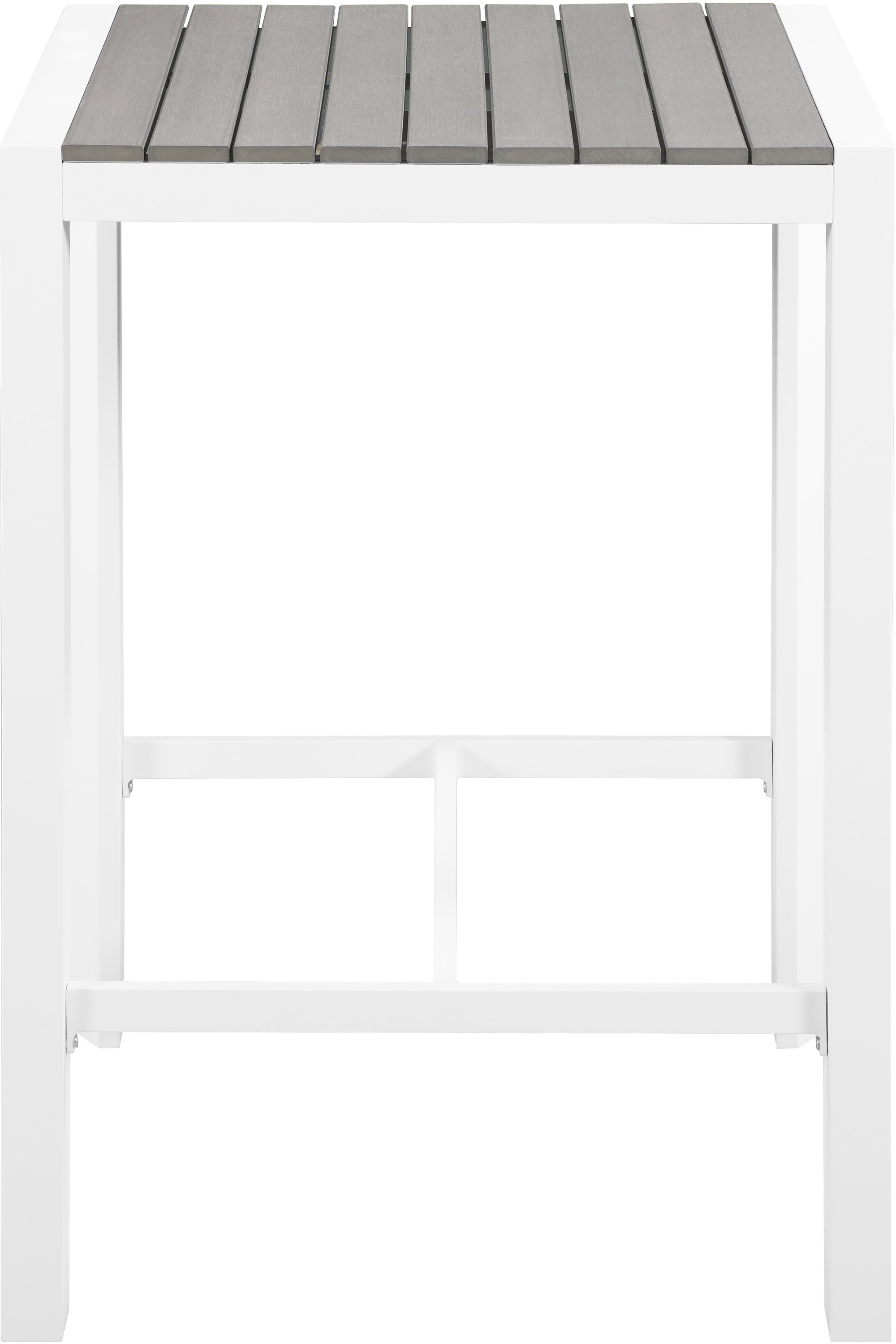 Nizuc 27.5" Outdoor Patio Square Aluminum Bar Table