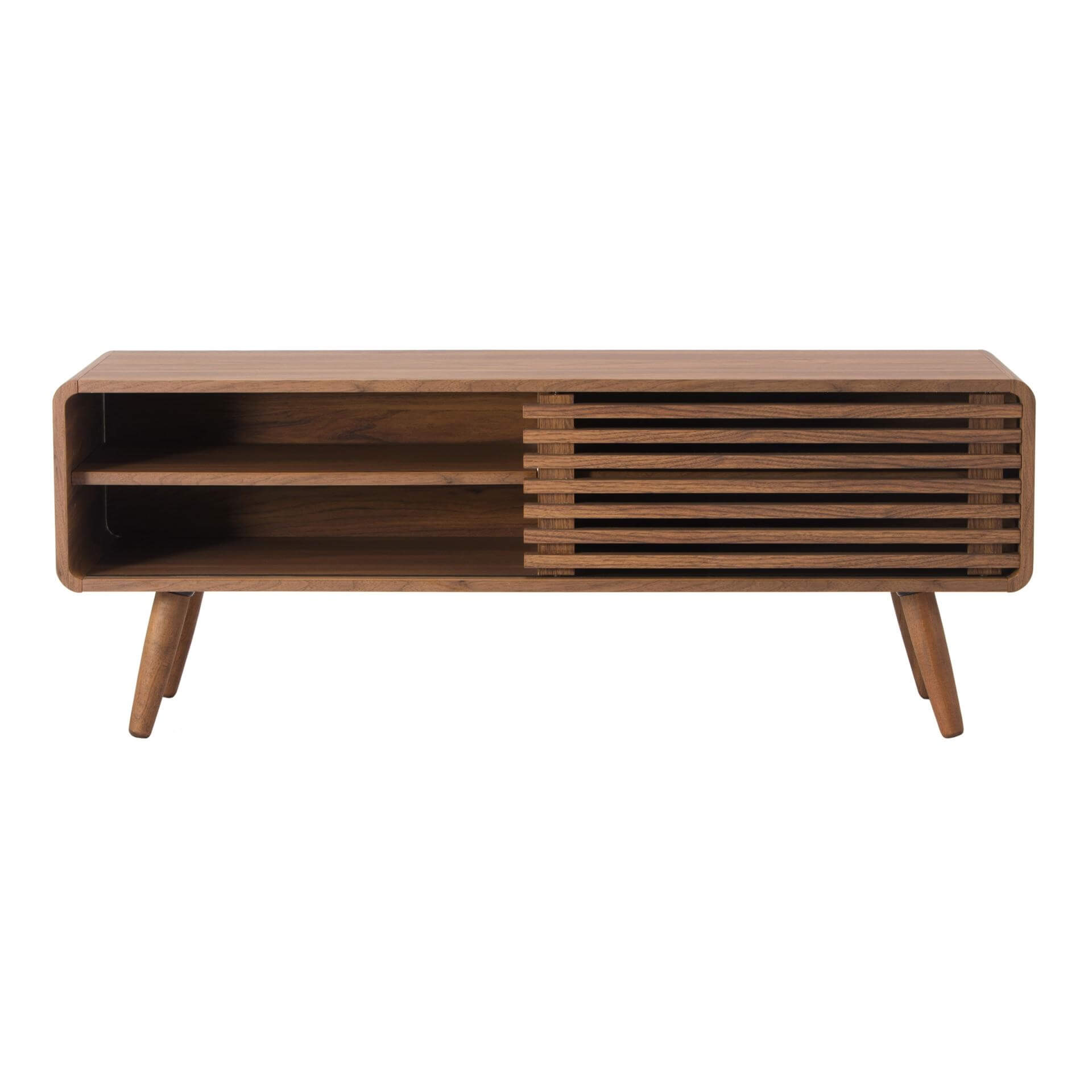 Wilson 46" KD Slat Low TV Stand