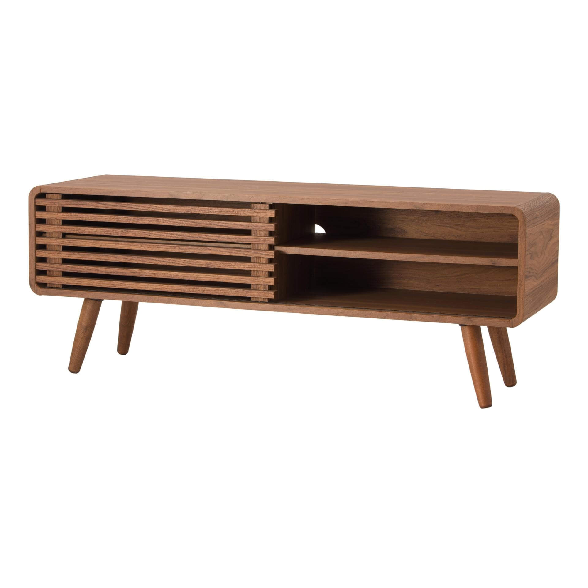 Wilson 46" KD Slat Low TV Stand