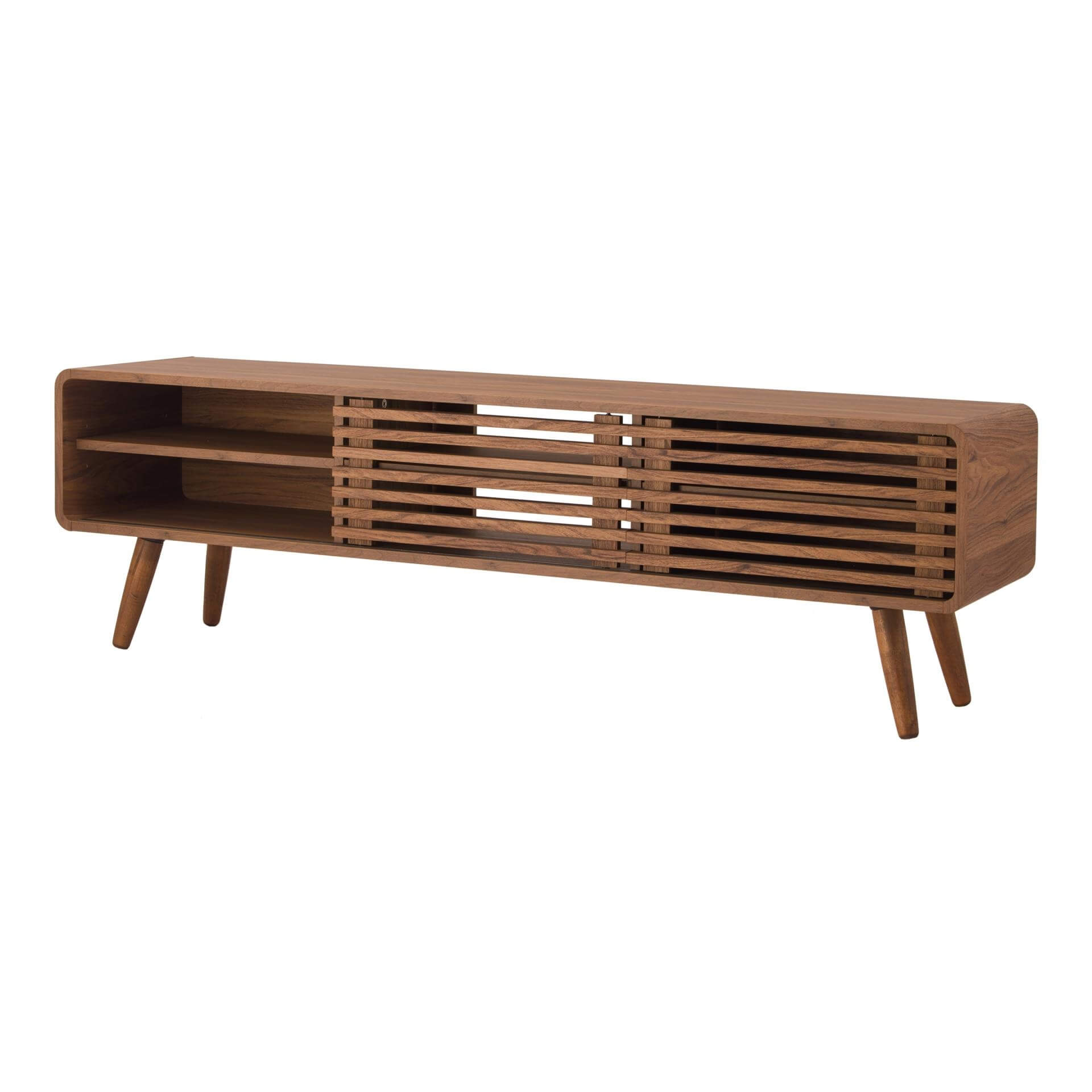 Wilson 58" KD Slat Low TV Stand