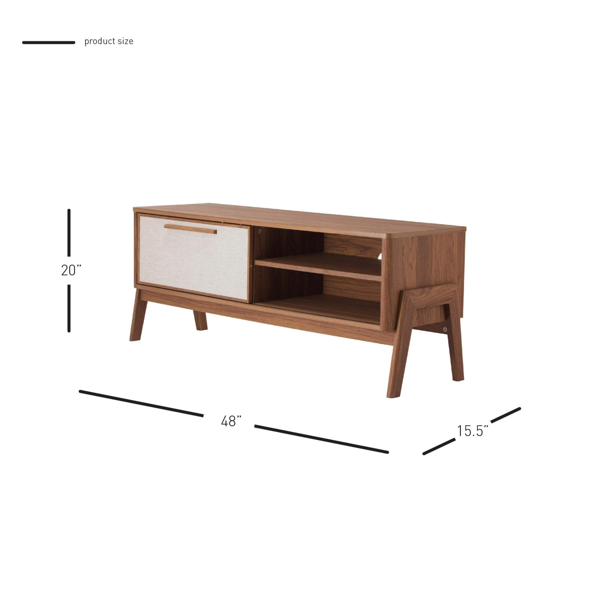 Heaton 48" KD Veneer Low TV Stand