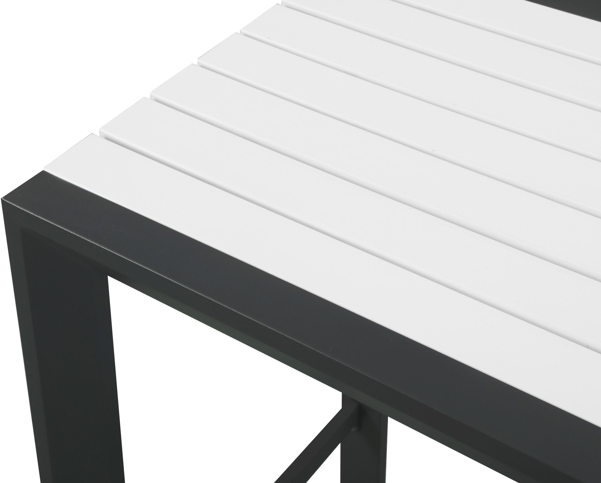 Nizuc 27.5" Outdoor Patio Square Aluminum Bar Table