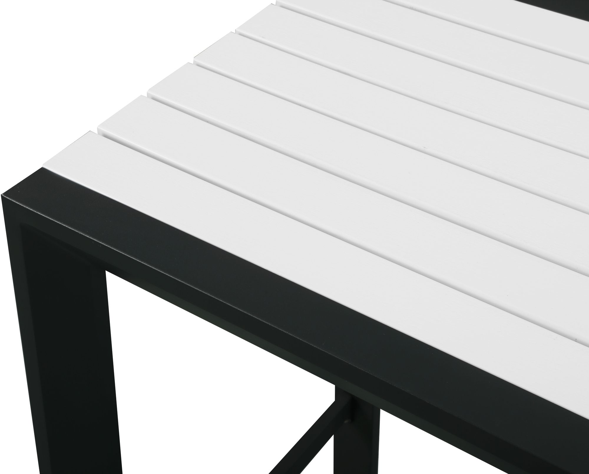 Nizuc 59.5" Outdoor Patio Rectangular Aluminum Bar Table