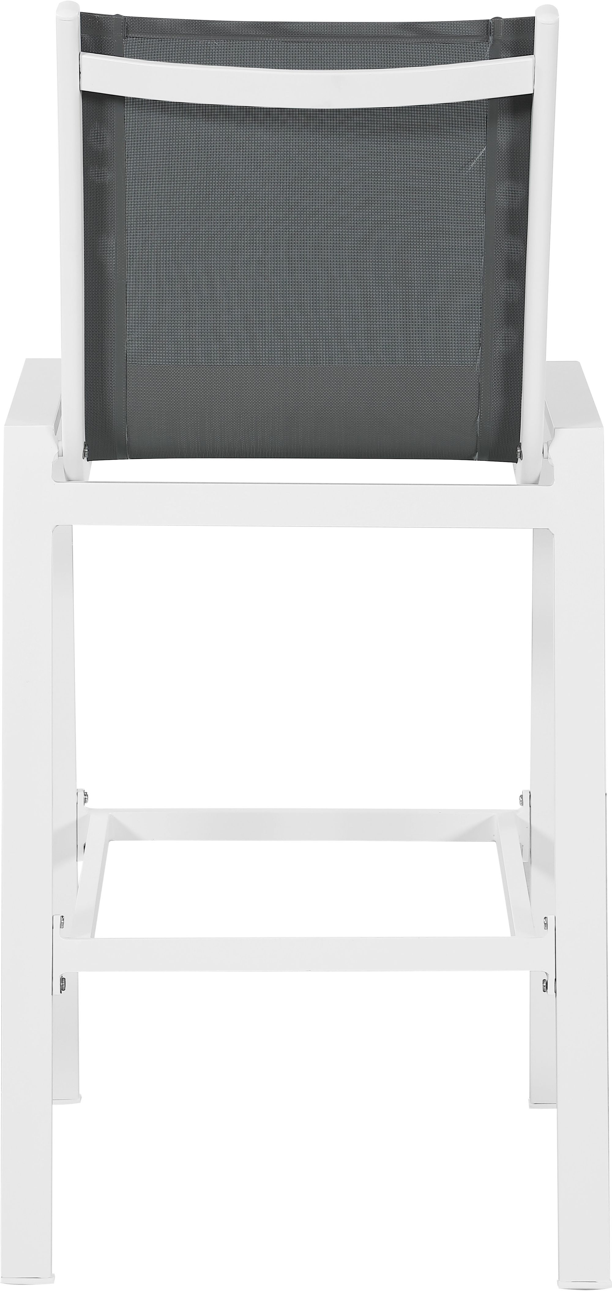Nizuc Outdoor Patio Mesh Barstool with Aluminum Frame